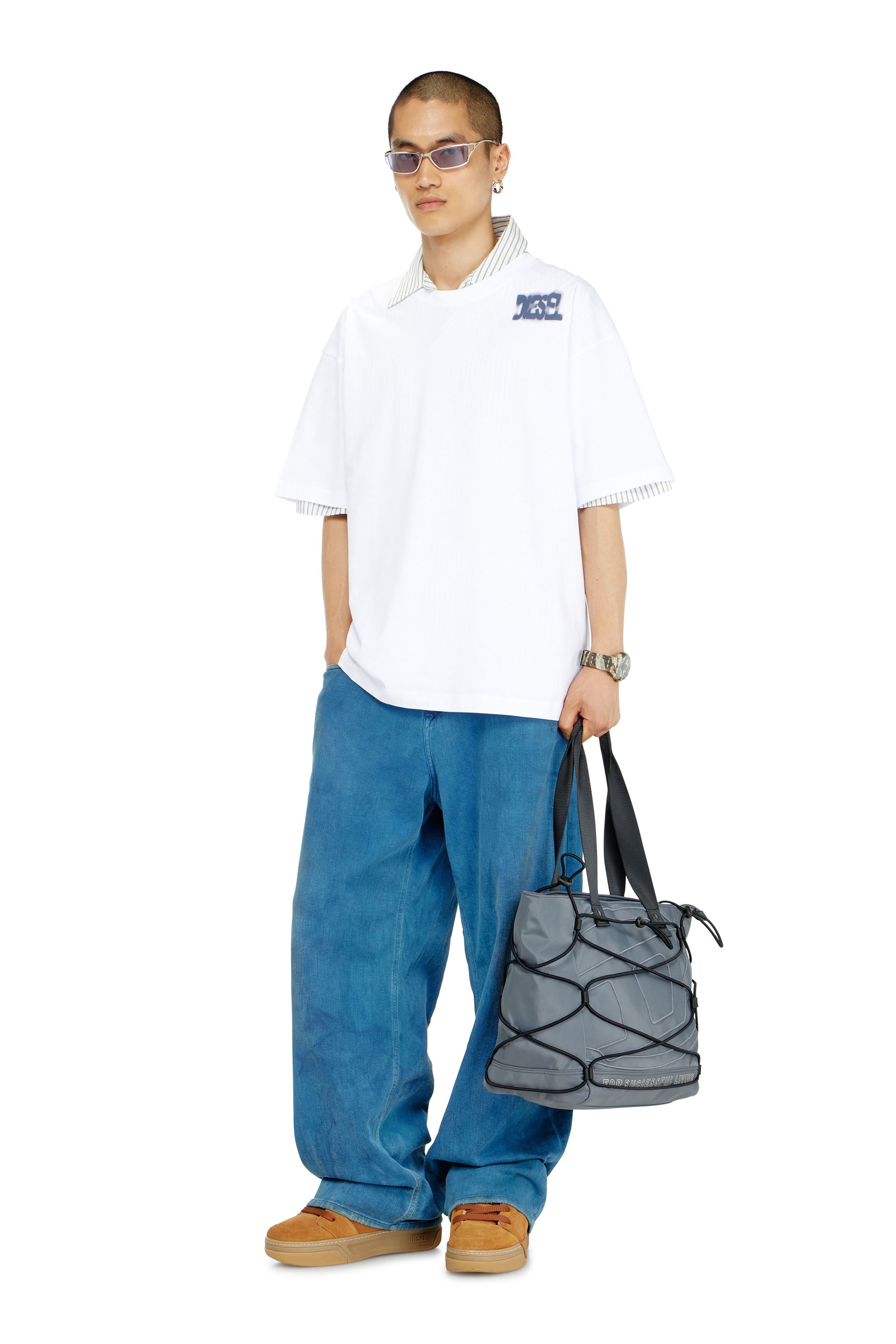 Diesel - T-BOXT-AA19, Male's Tシャツ in ホワイト - 2