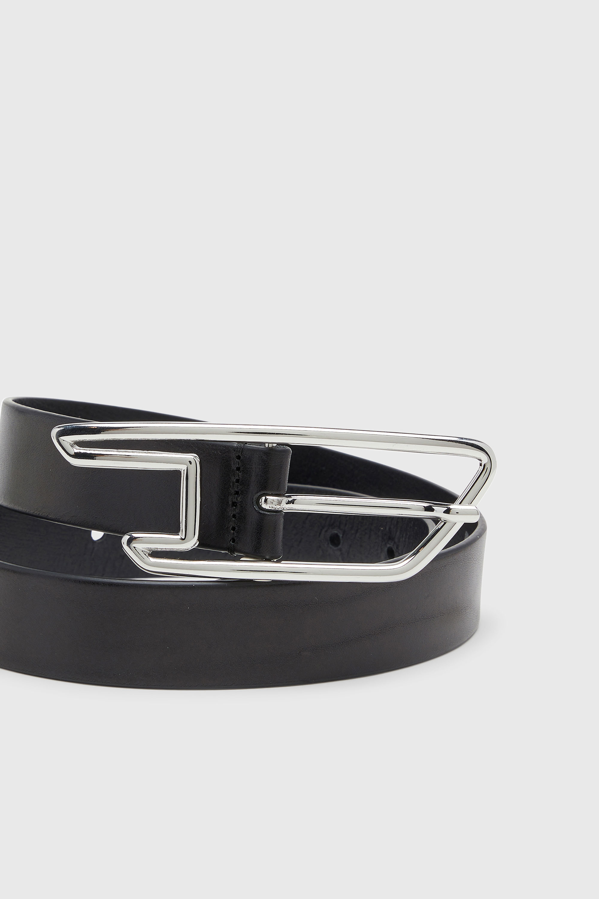 DIESEL ベルト レザー ブラック 75/30 B-D LINE W 30 レザーベルト｜ブラック｜ウィメンズ｜DIESEL