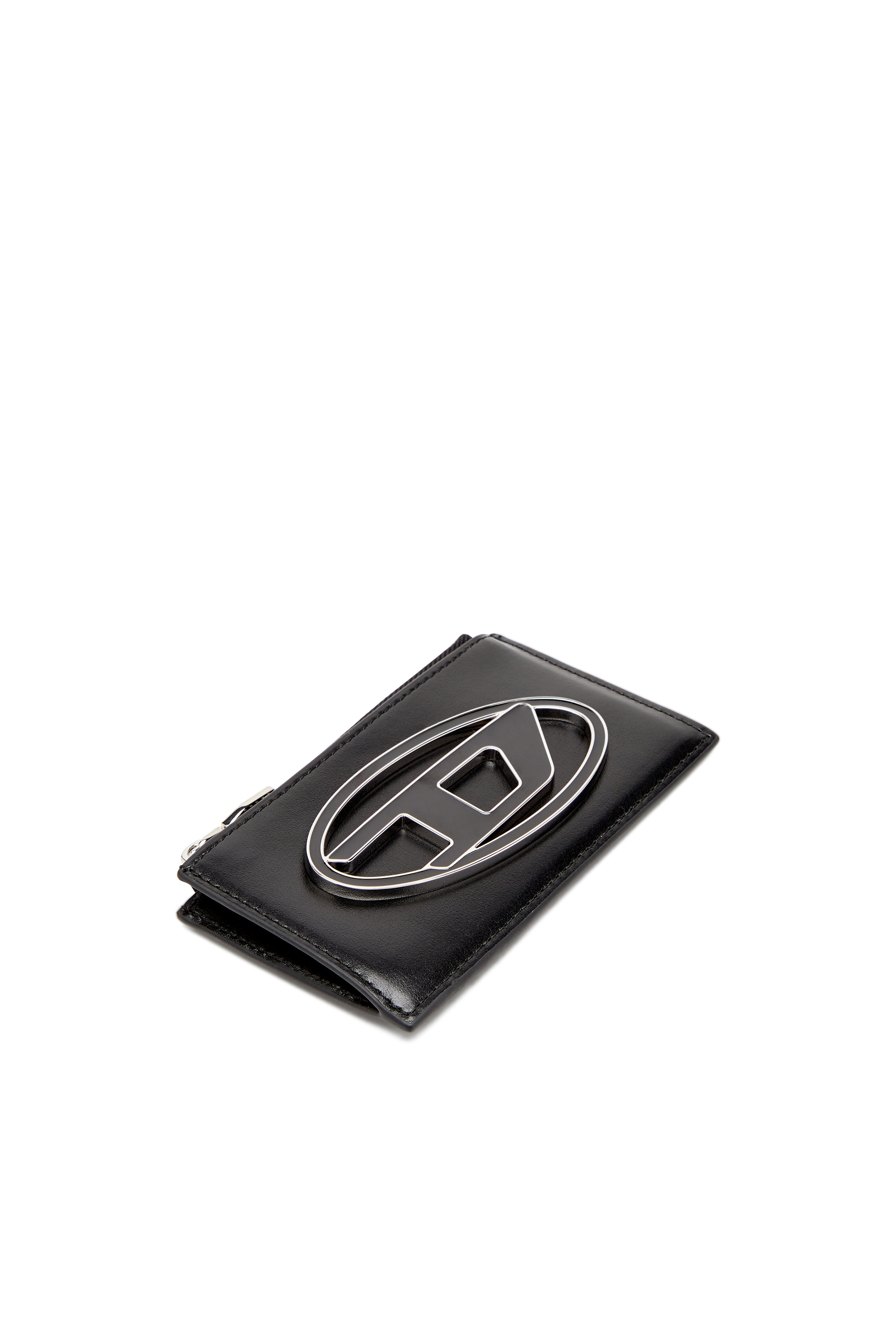 Diesel - 1DR CARD HOLDER III, Female's Flat card holder in nappa leather in ブラック - 4
