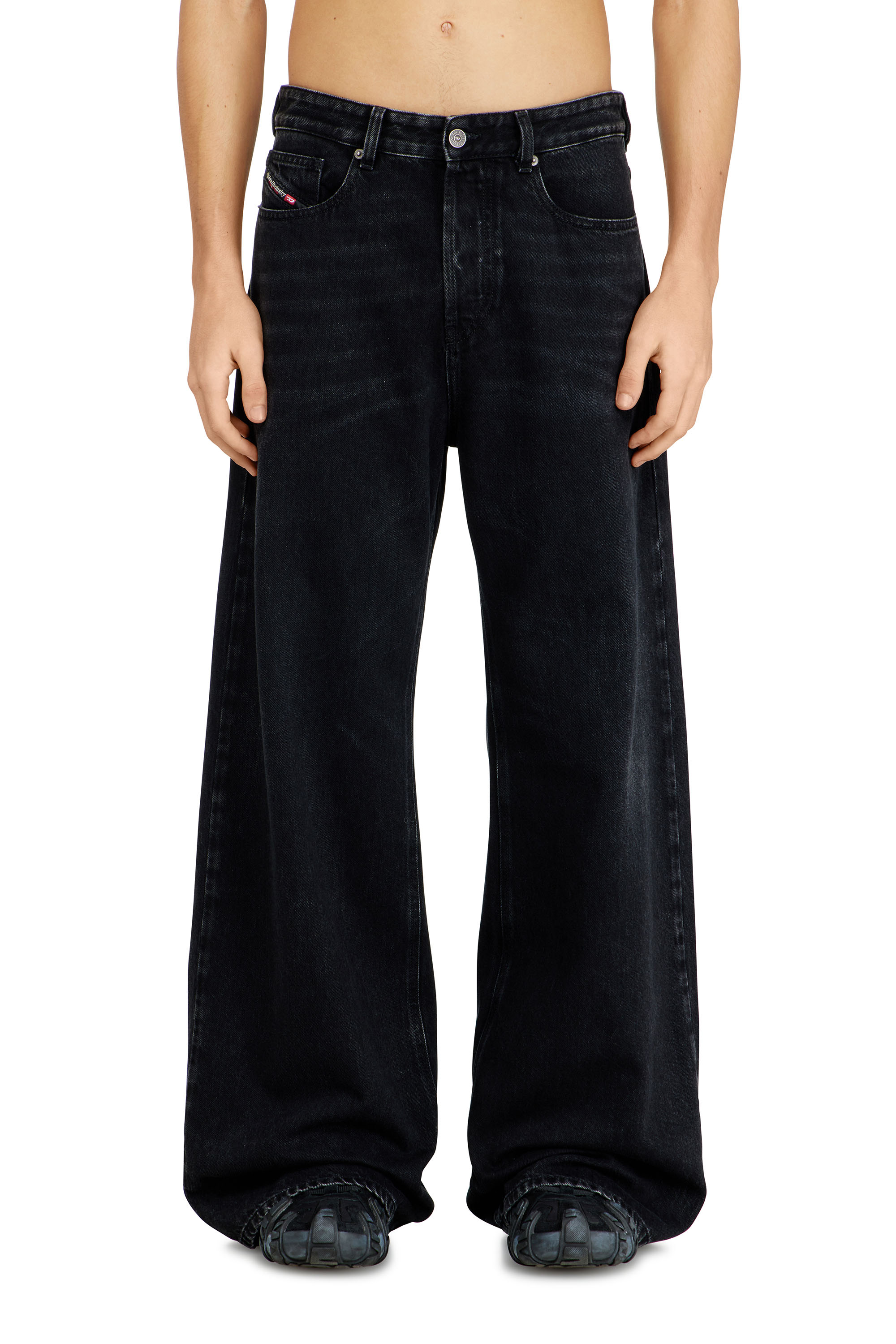 Diesel - Male's Relaxed Jeans D-Rise 09P09, ブラック/ダークグレー - 3