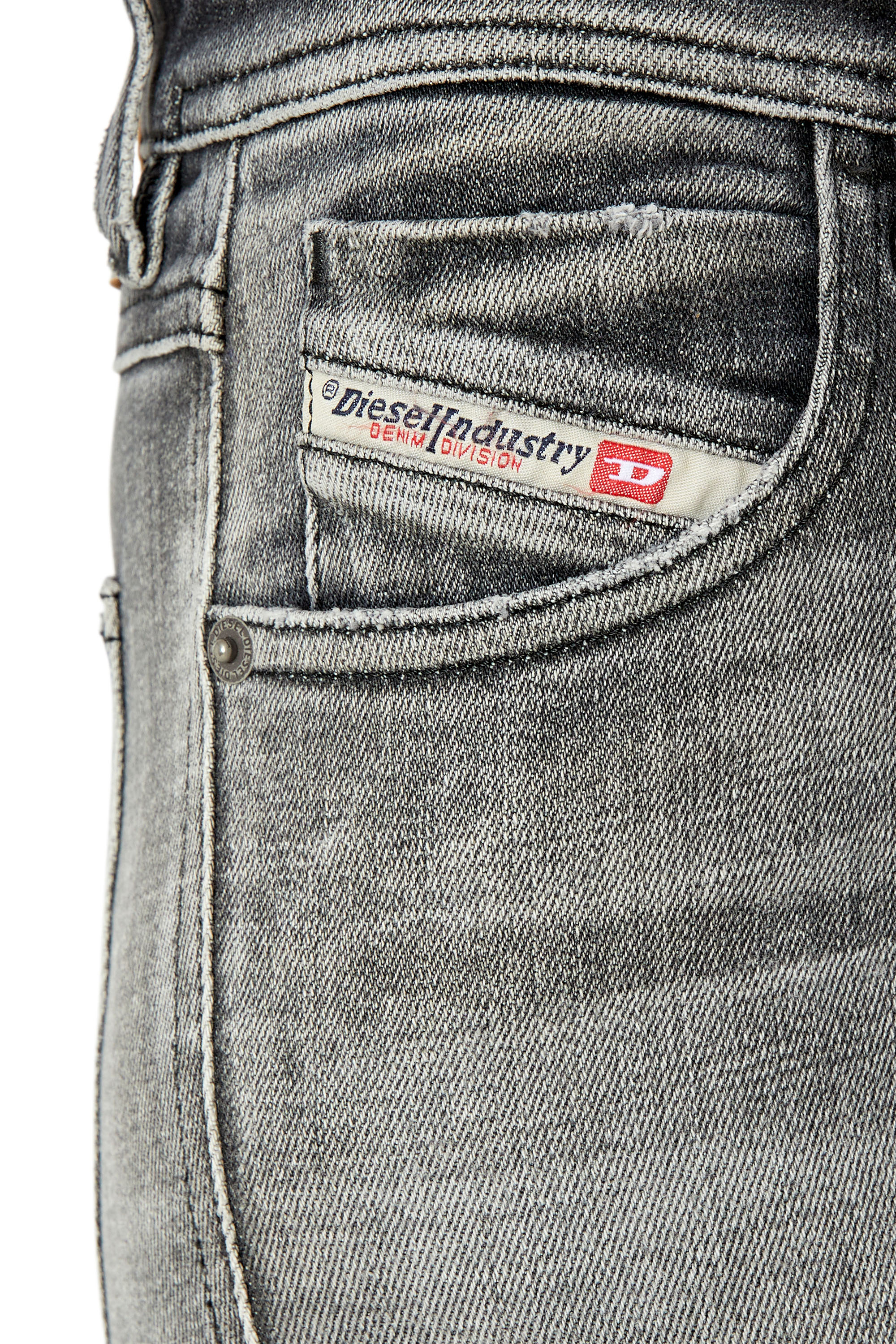 Diesel - Skinny Jeans 2015 Babhila 09E71, グレー - Image 2