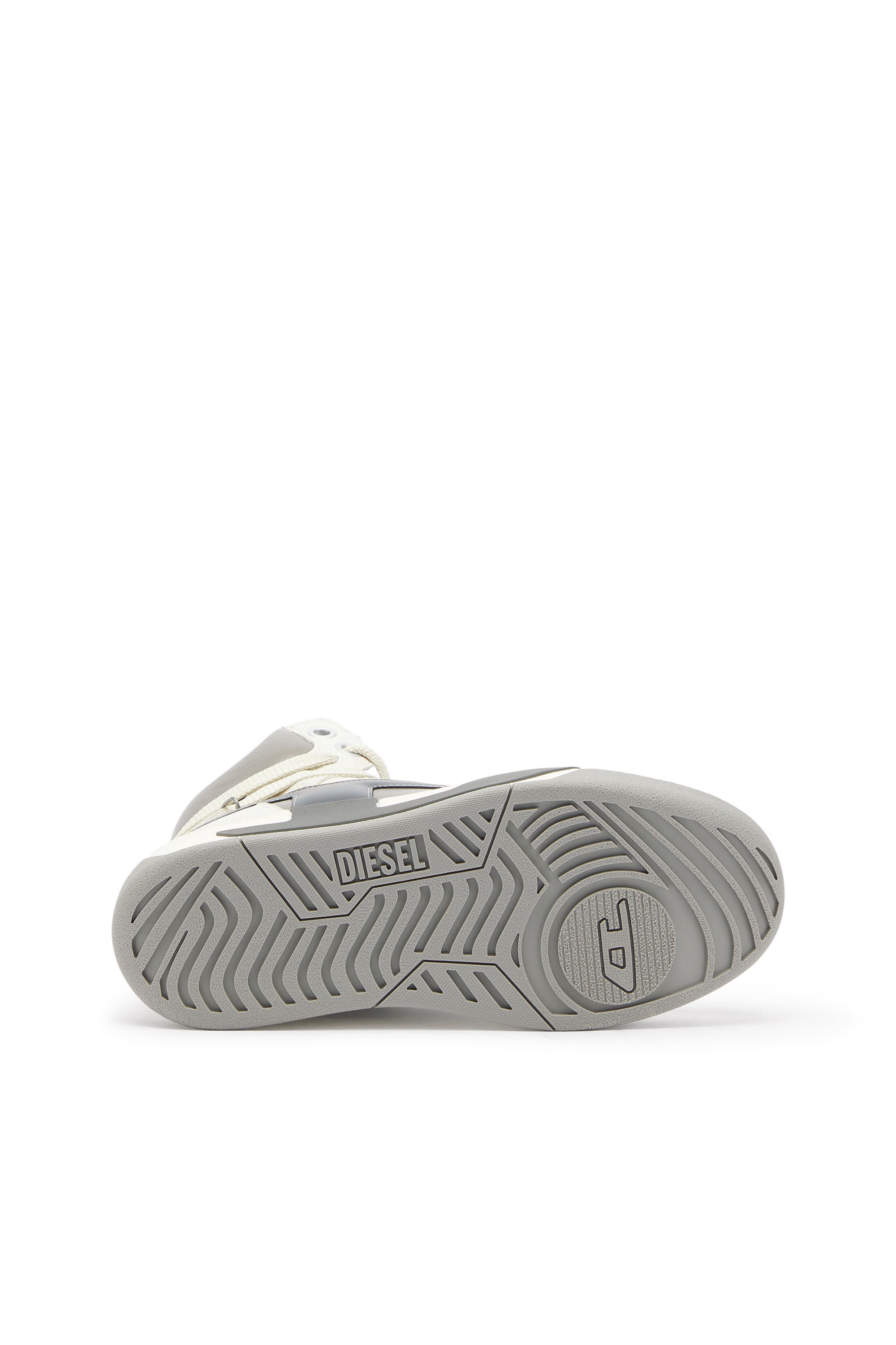Diesel - S-D-OLLIE MID, Male's ミッドカットスニーカー in ホワイト/グレー - 4