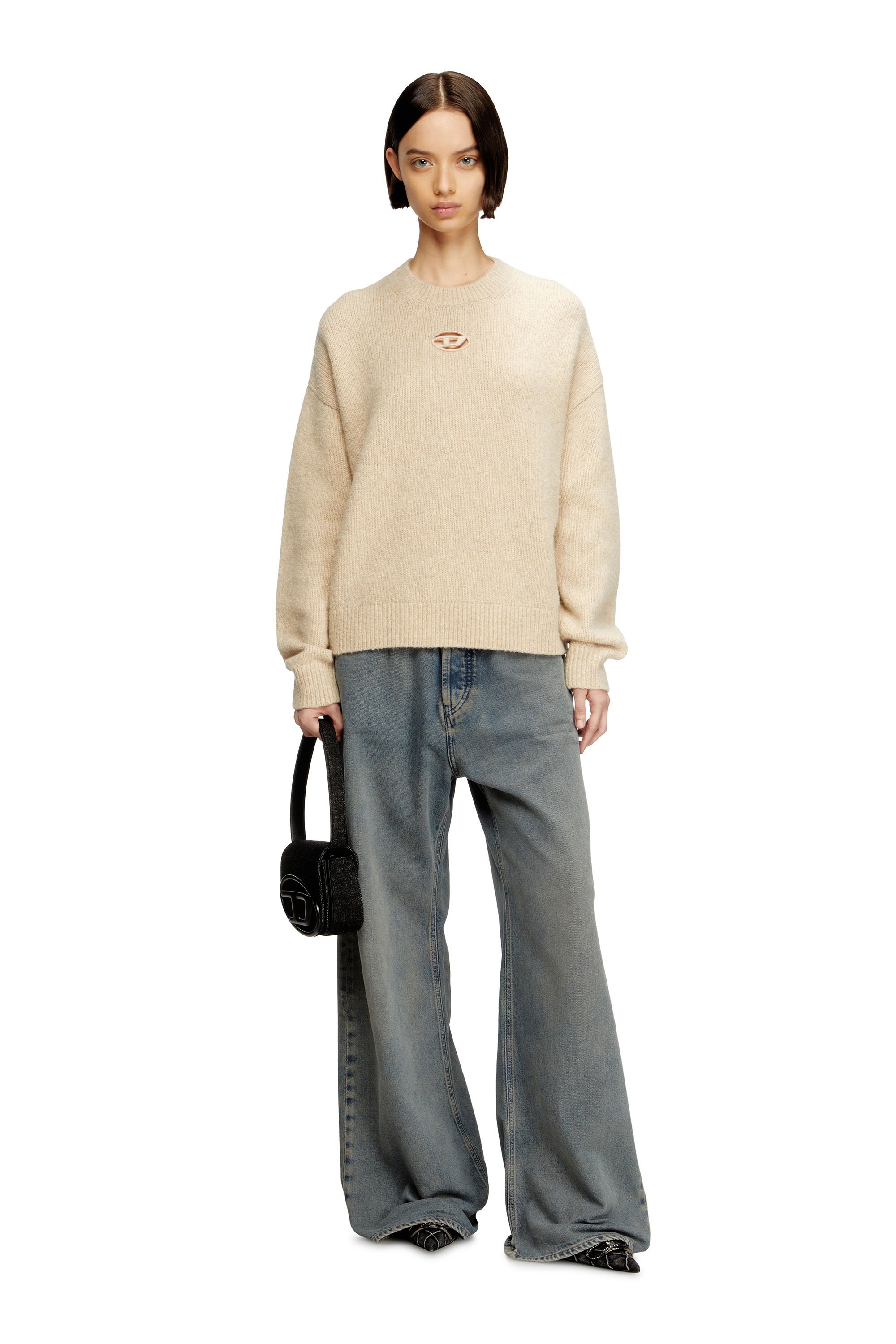 Diesel - M-AREETA, Female's プルオーバーニット in ベージュ - 2