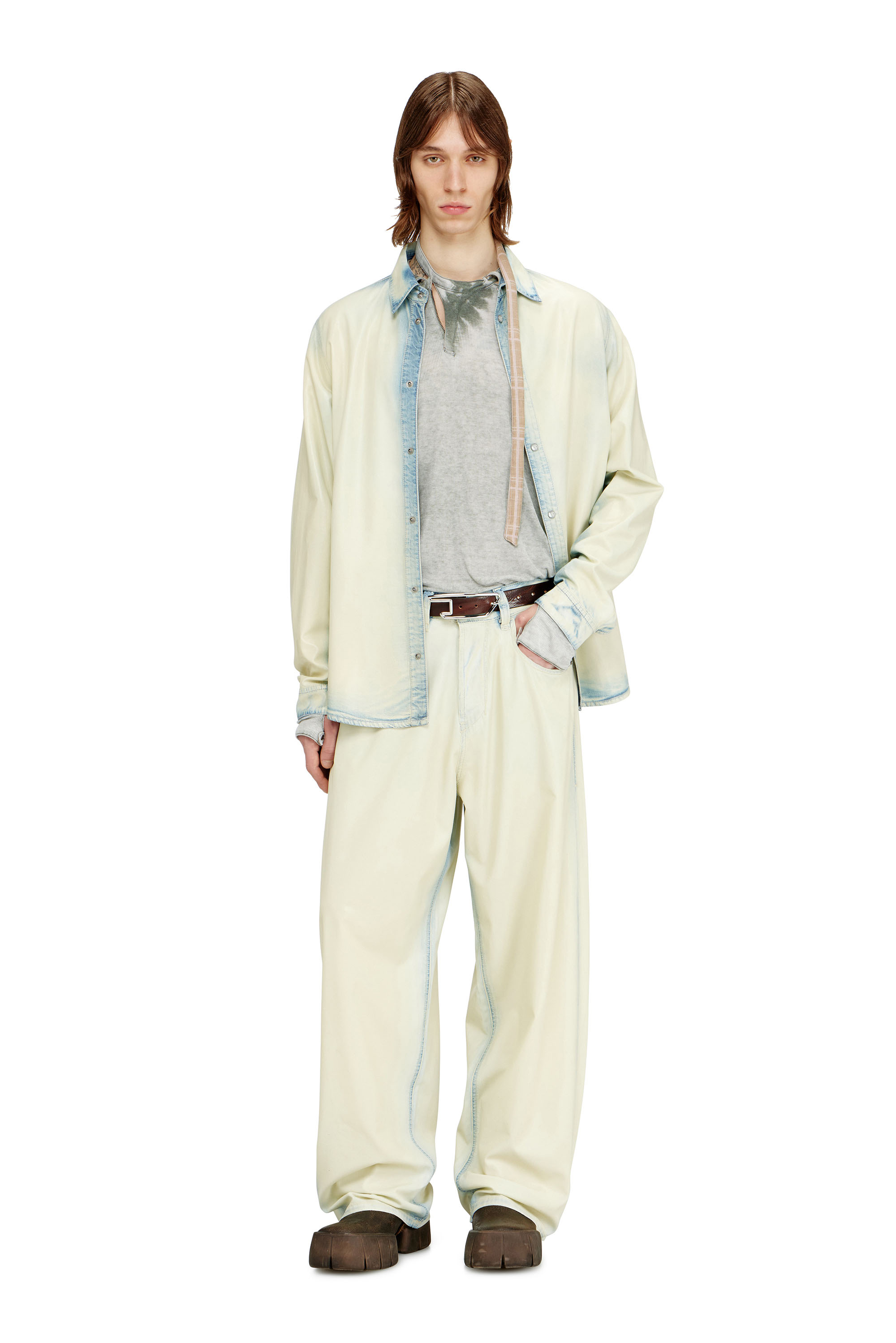 Diesel - Unisex's Relaxed Jeans 1997 D-Enim-M 068WD, ライトブルー - 4