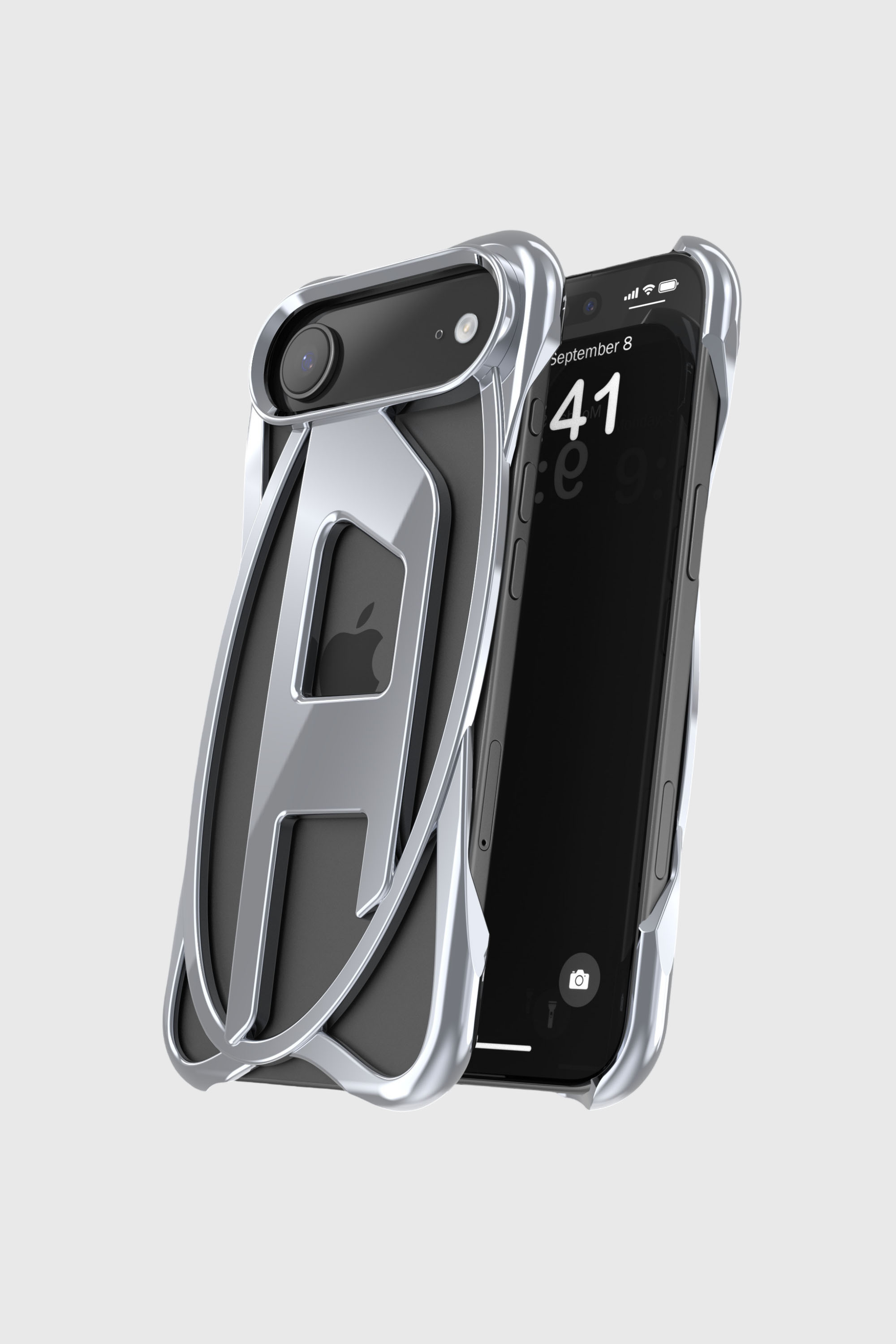 Diesel - 60444 D FRAME CASE, Unisex's IPHONE 17 AIR in ダークグレー - 5