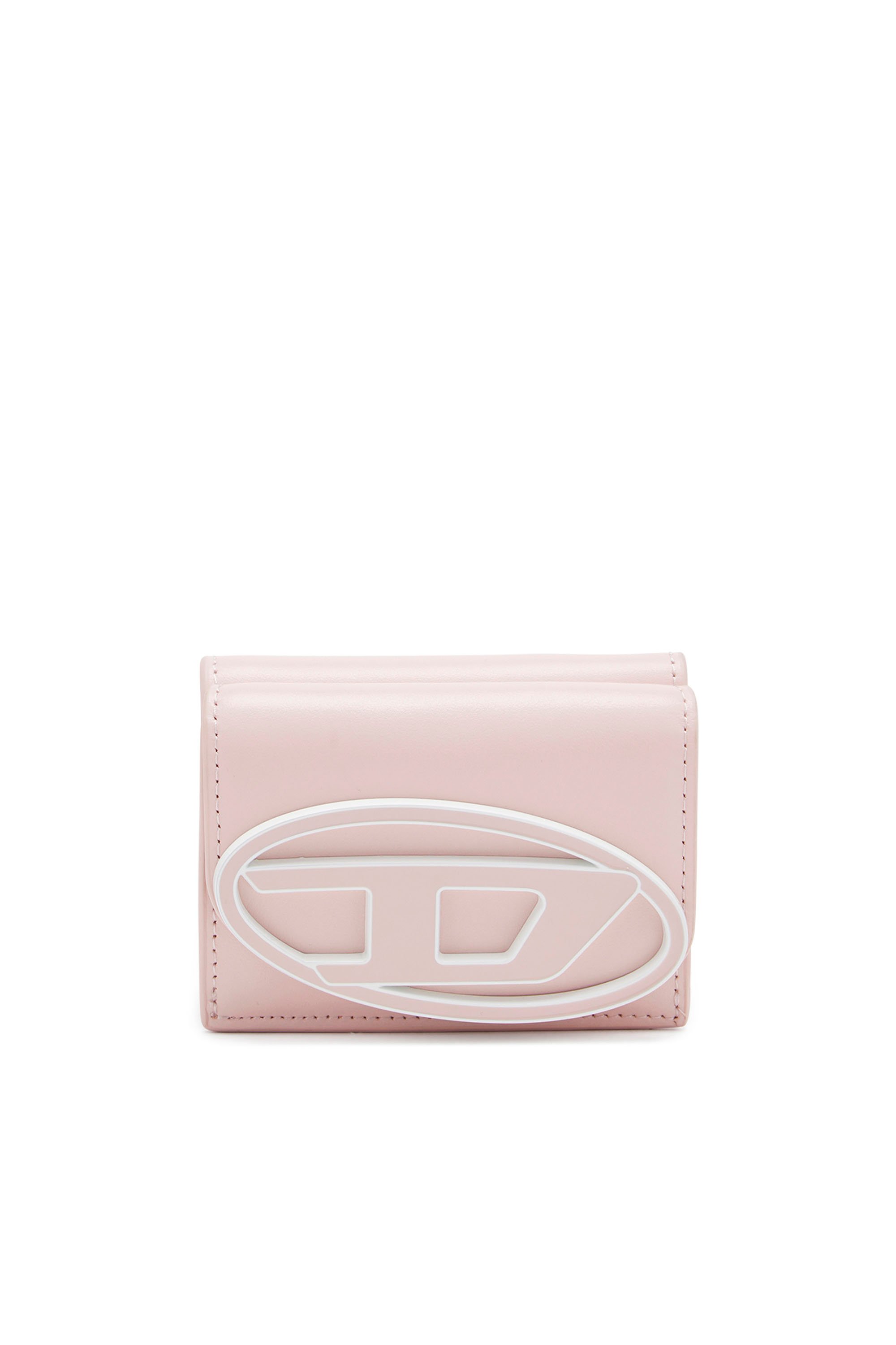Diesel - 1DR TRI FOLD COIN XS II, Female's Tri-fold wallet in pastel leather in ピンク / ホワイト - 1