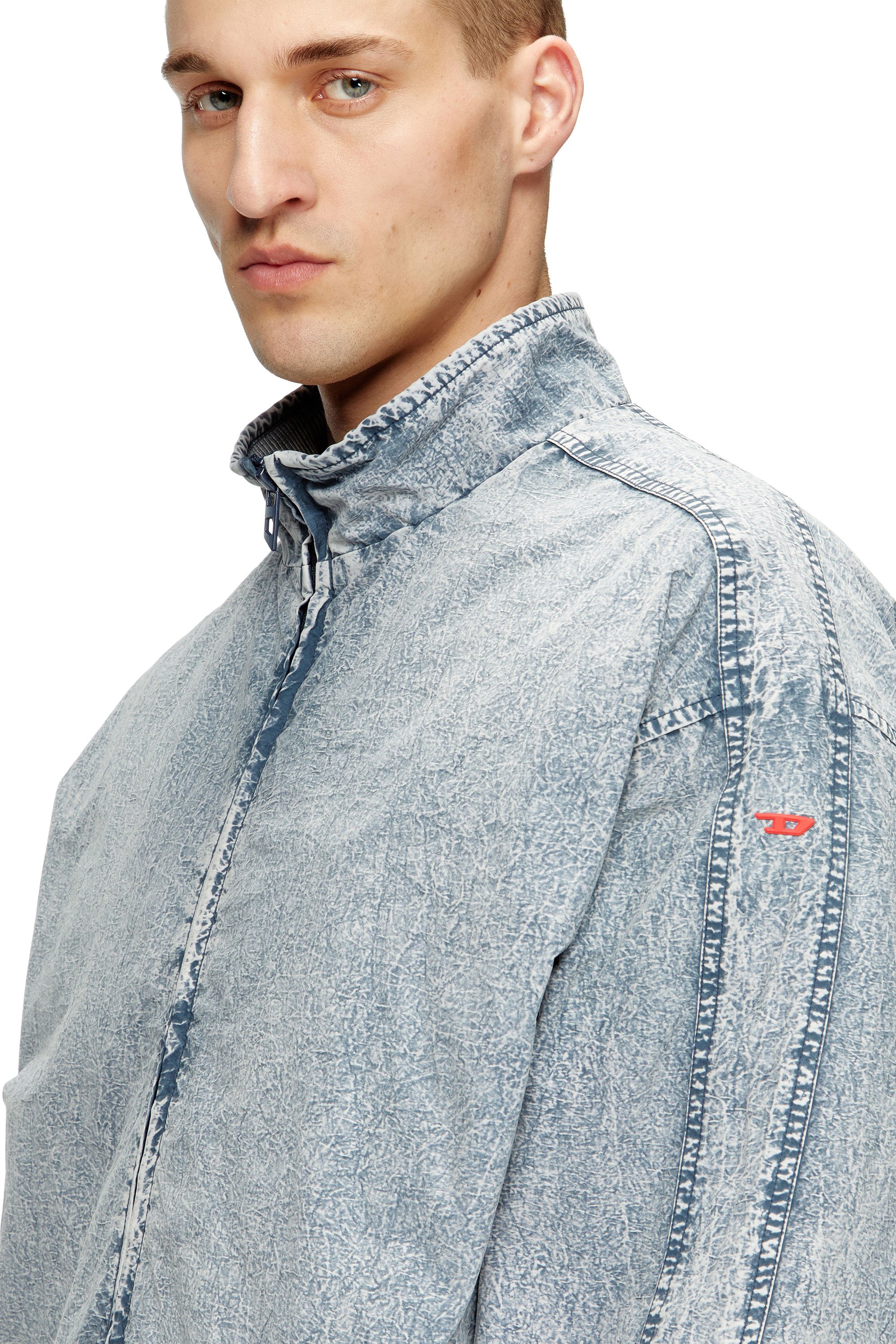 Diesel - J-WILSON, Male's Jacket in recycled nylon taslan in ライトブルー - 5