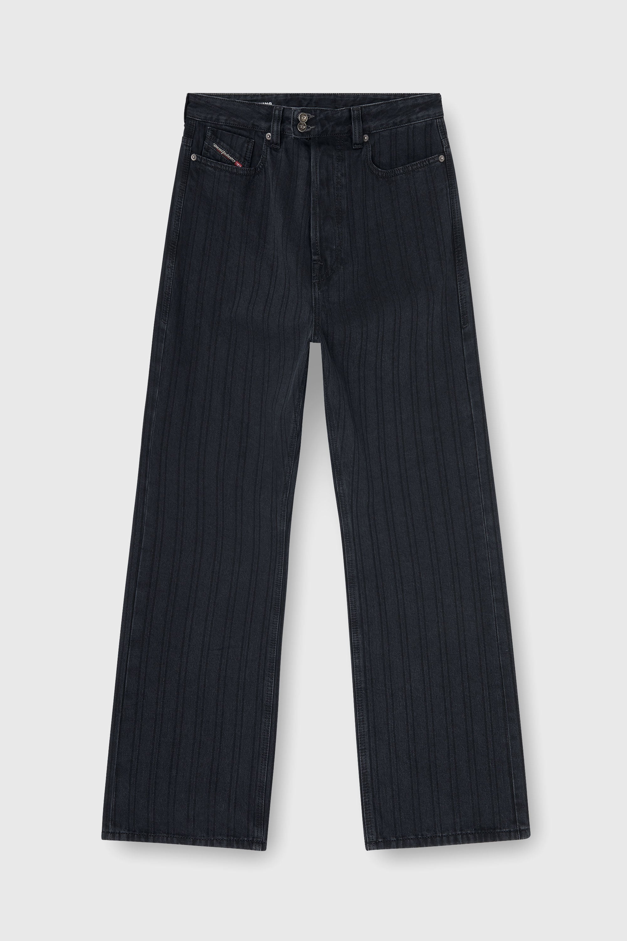 Diesel - Male's Relaxed Jeans 1980 D-Eeper 09Q12, ブラック/ダークグレー - 2