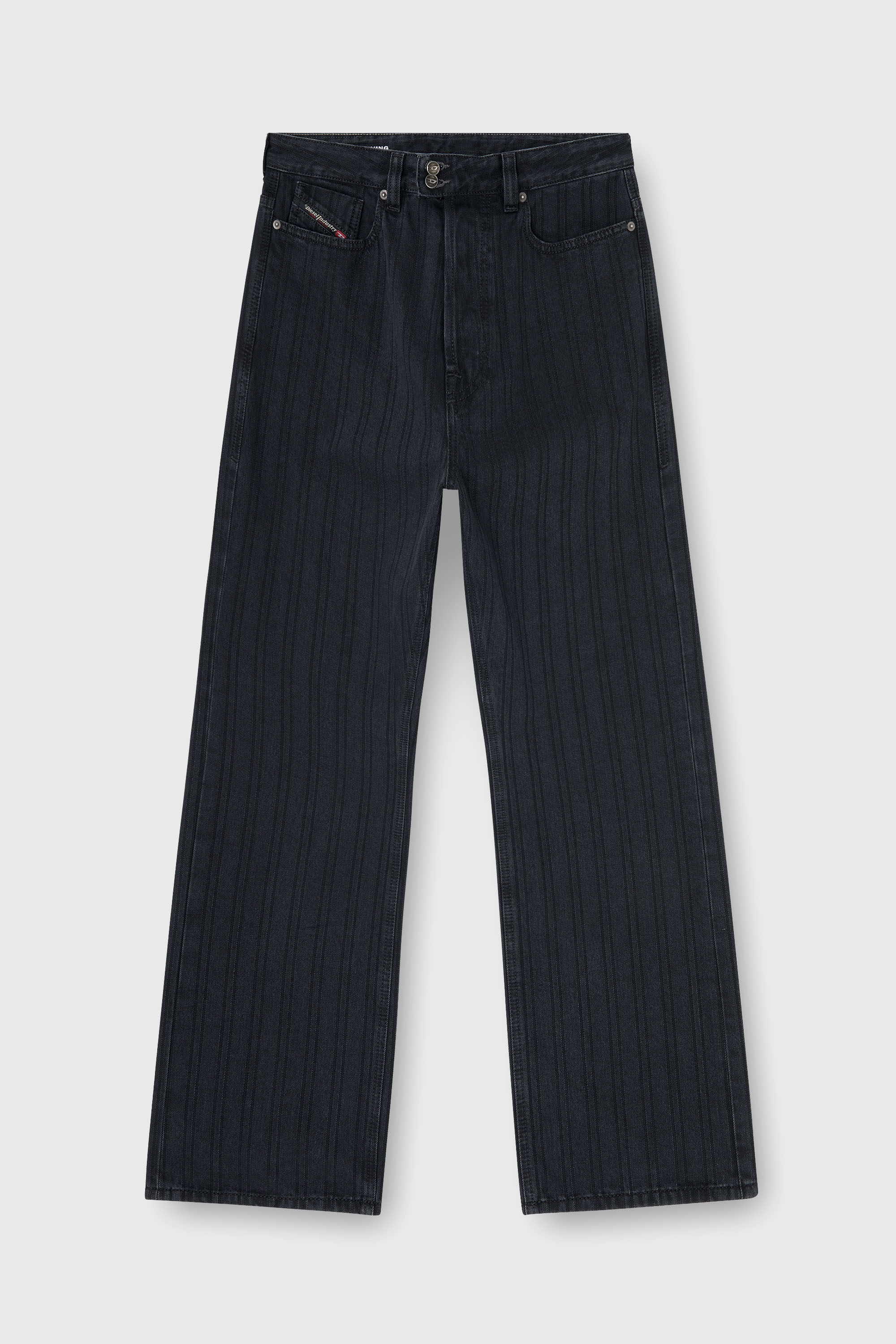 Diesel - Male's Relaxed Jeans 1980 D-Eeper 09Q12, ブラック/ダークグレー - 2