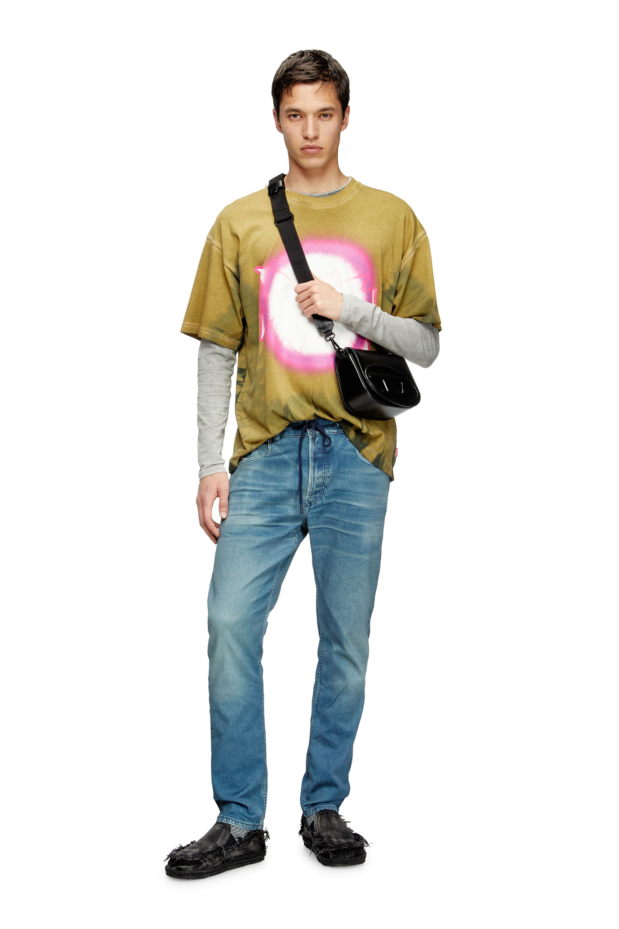 Diesel - Male's Regular 2032 D-Krooley Joggjeans® 068PC, ライトブルー - 1