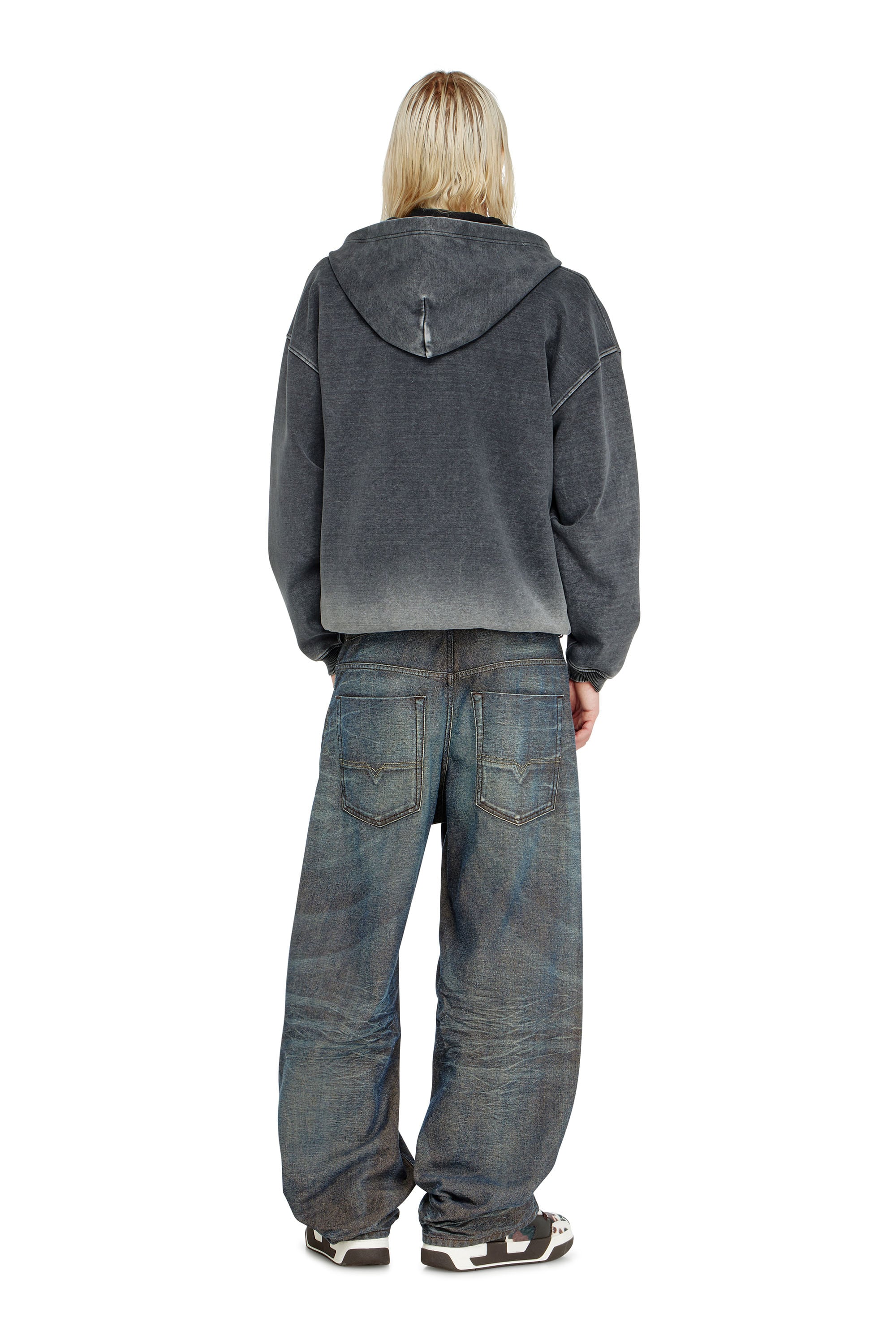 Diesel - Unisex's Relaxed Jeans 1997 D-Enim-M 007EM, ダークブルー - 3