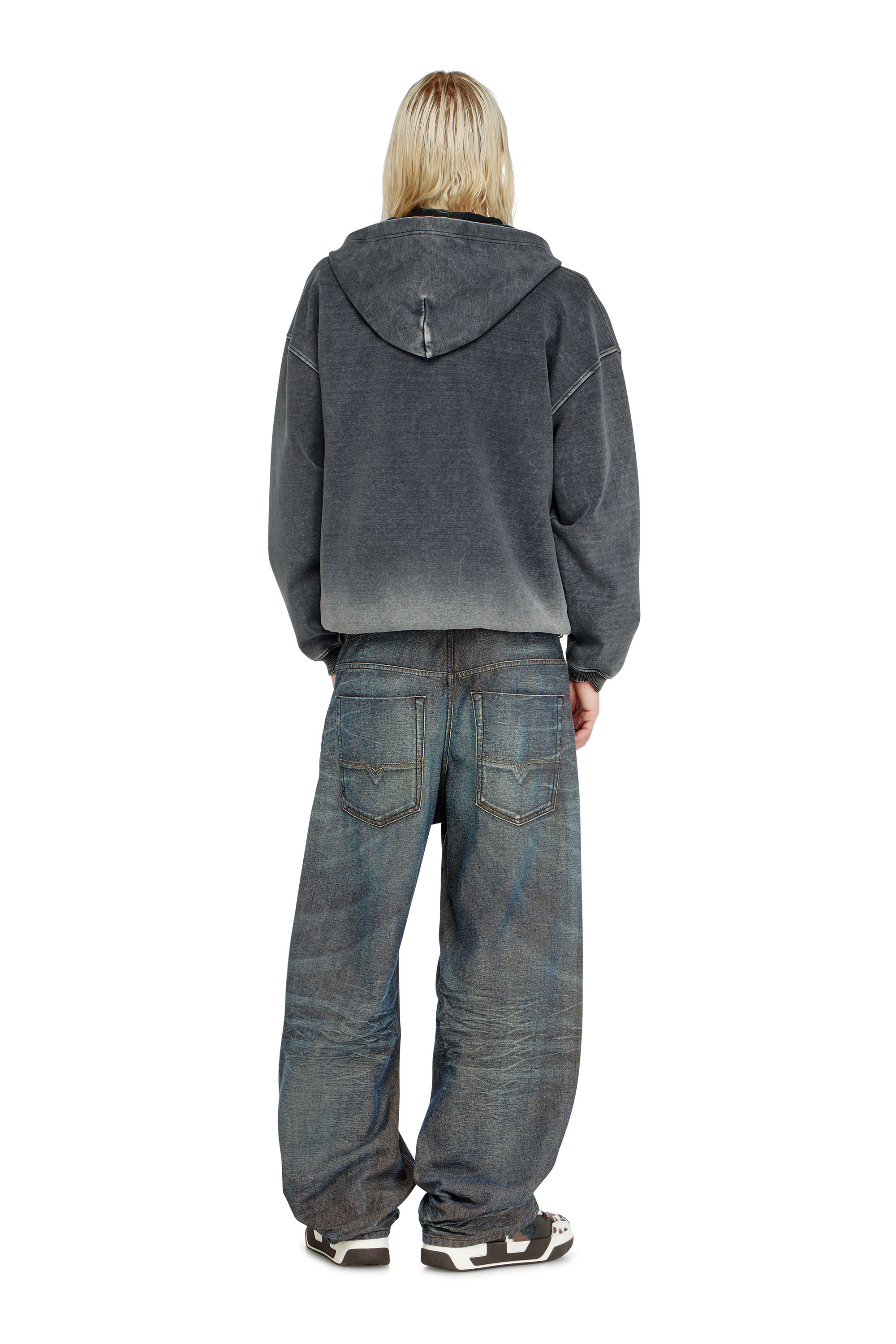 Diesel - Unisex's Relaxed Jeans 1997 D-Enim-M 007EM, ダークブルー - 3