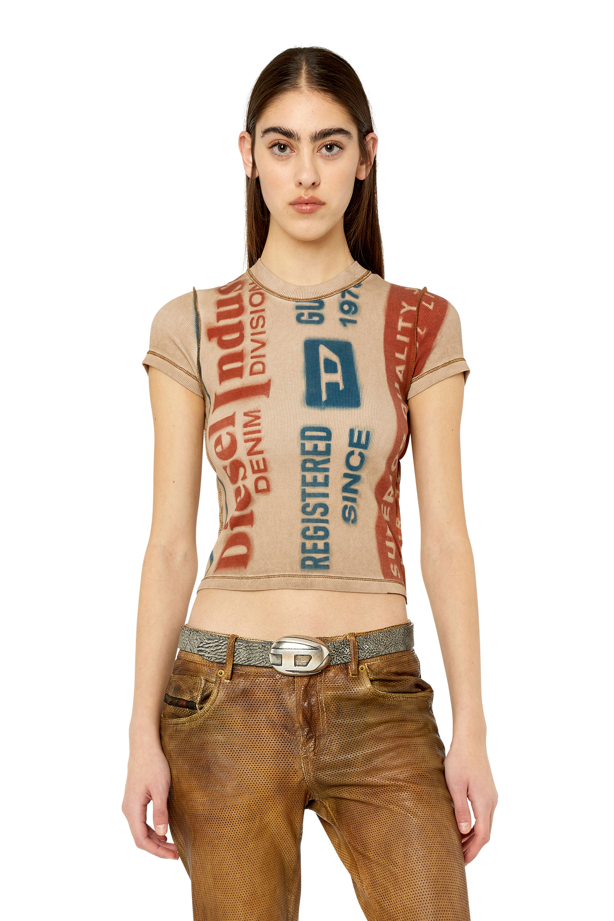 T-SKINZY-G2（WOMEN）: プリントTシャツ ｜ディーゼル（DIESEL