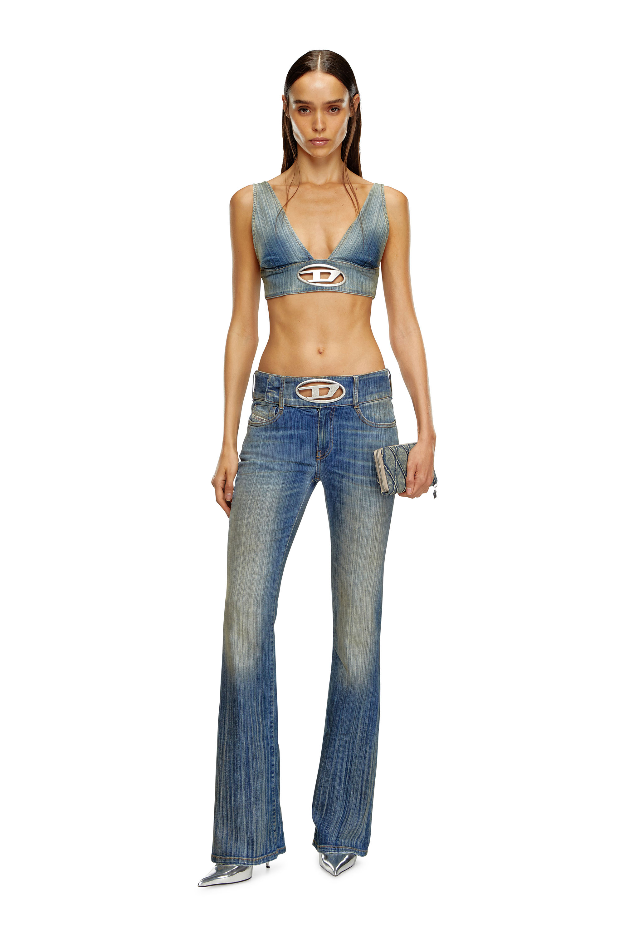 Diesel - Female's Bootcut Jeans D-Propol 0CBCX, ミディアムブルー - 2