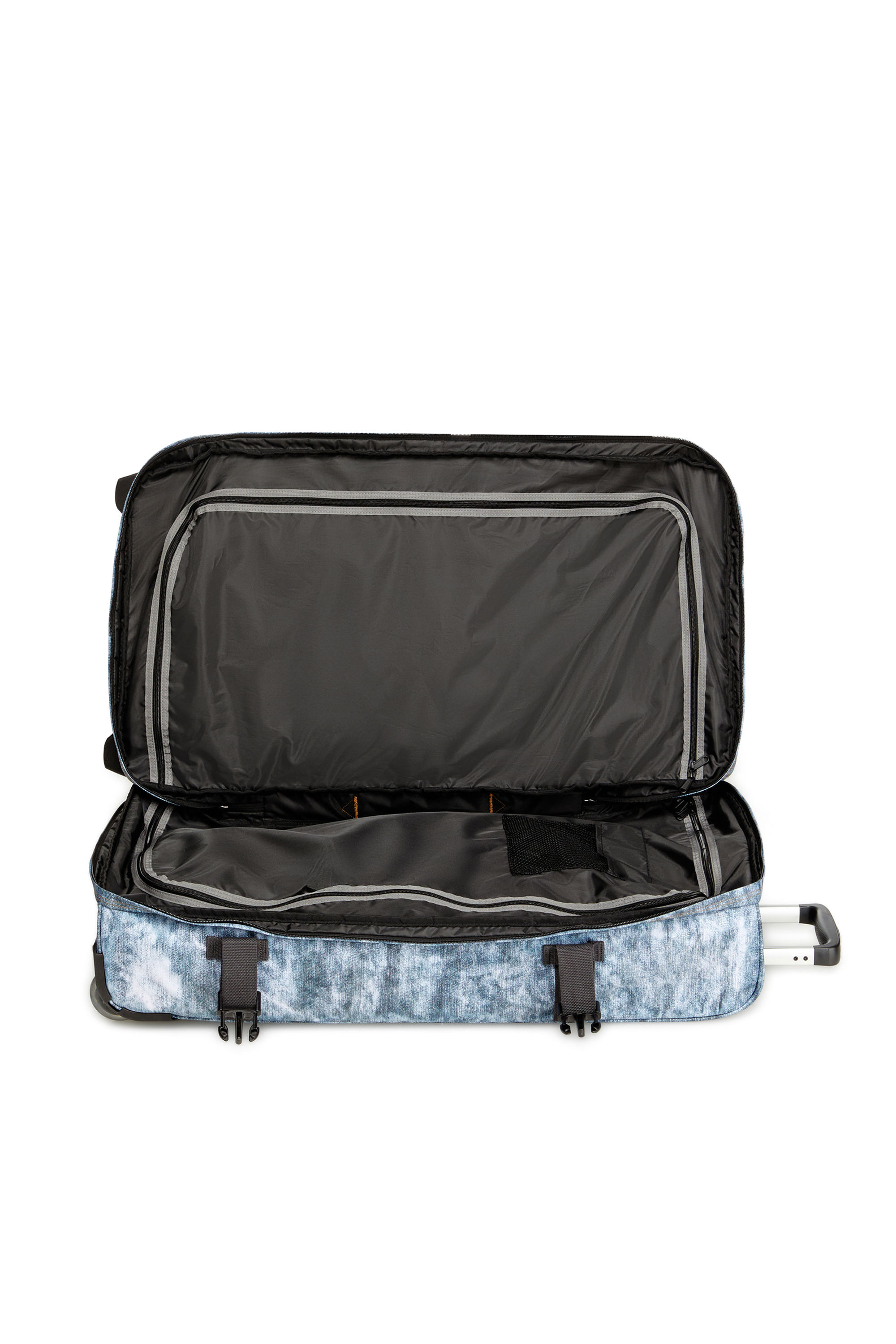 Diesel - DIESEL TRANSIT'R L, Unisex's Travel trolley in trompe l'oeil denim in ブルー - 4