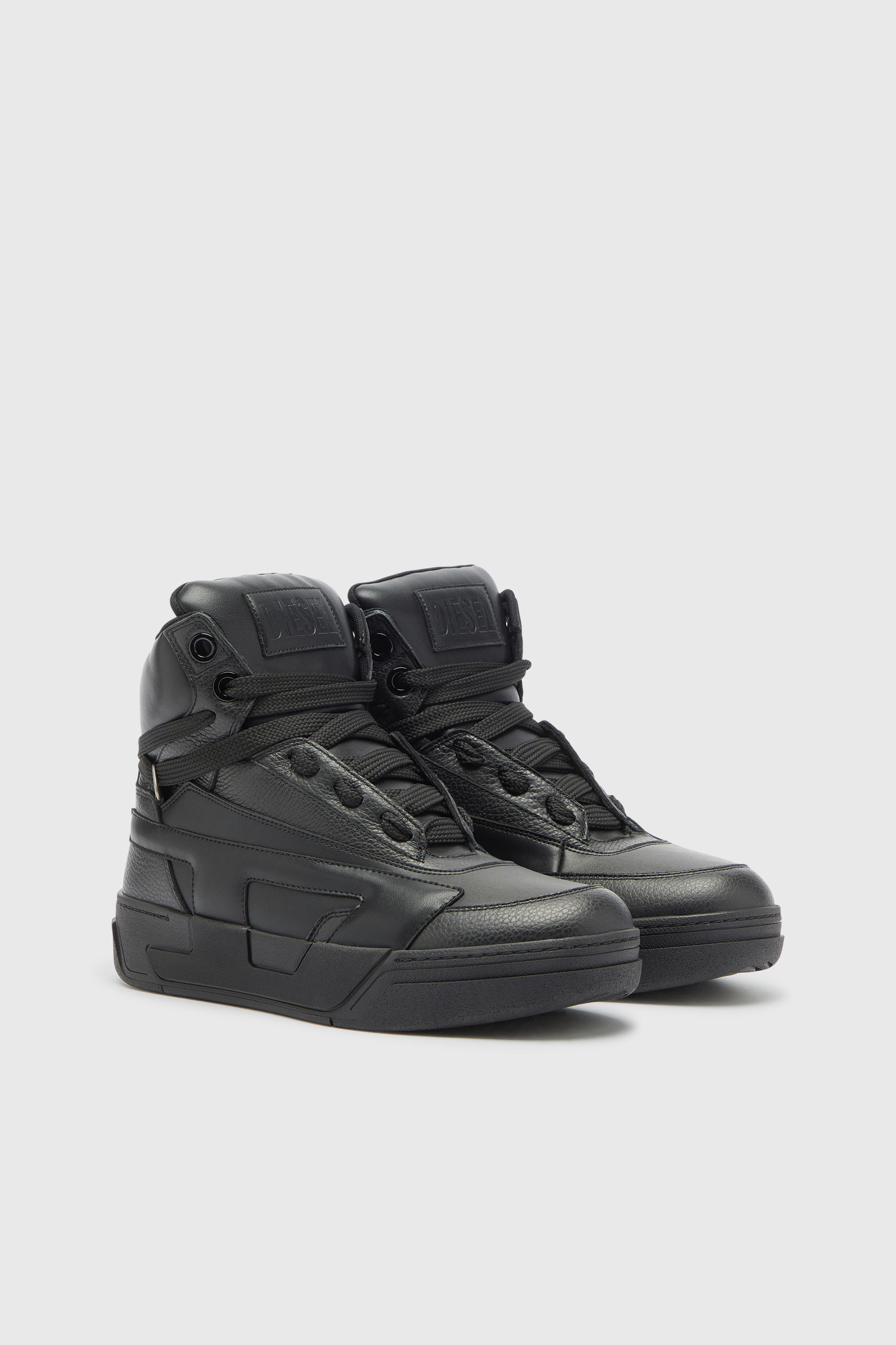 Diesel - S-D-OLLIE MID, Male's ミッドカットスニーカー in ブラック - 2