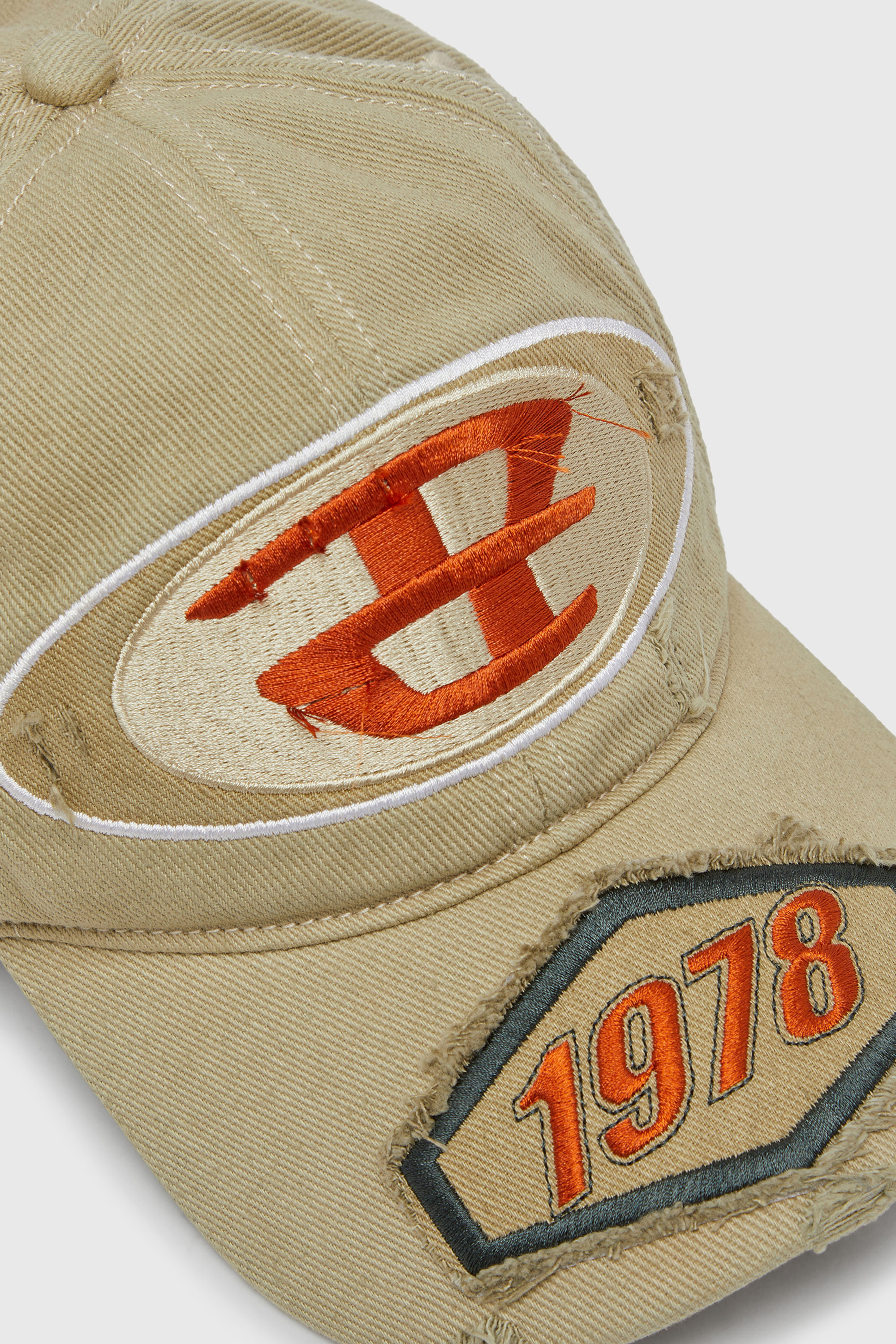 Diesel - C-BRAFF, Unisex's Baseball cap with embroidered patches in ライトブラウン - 3