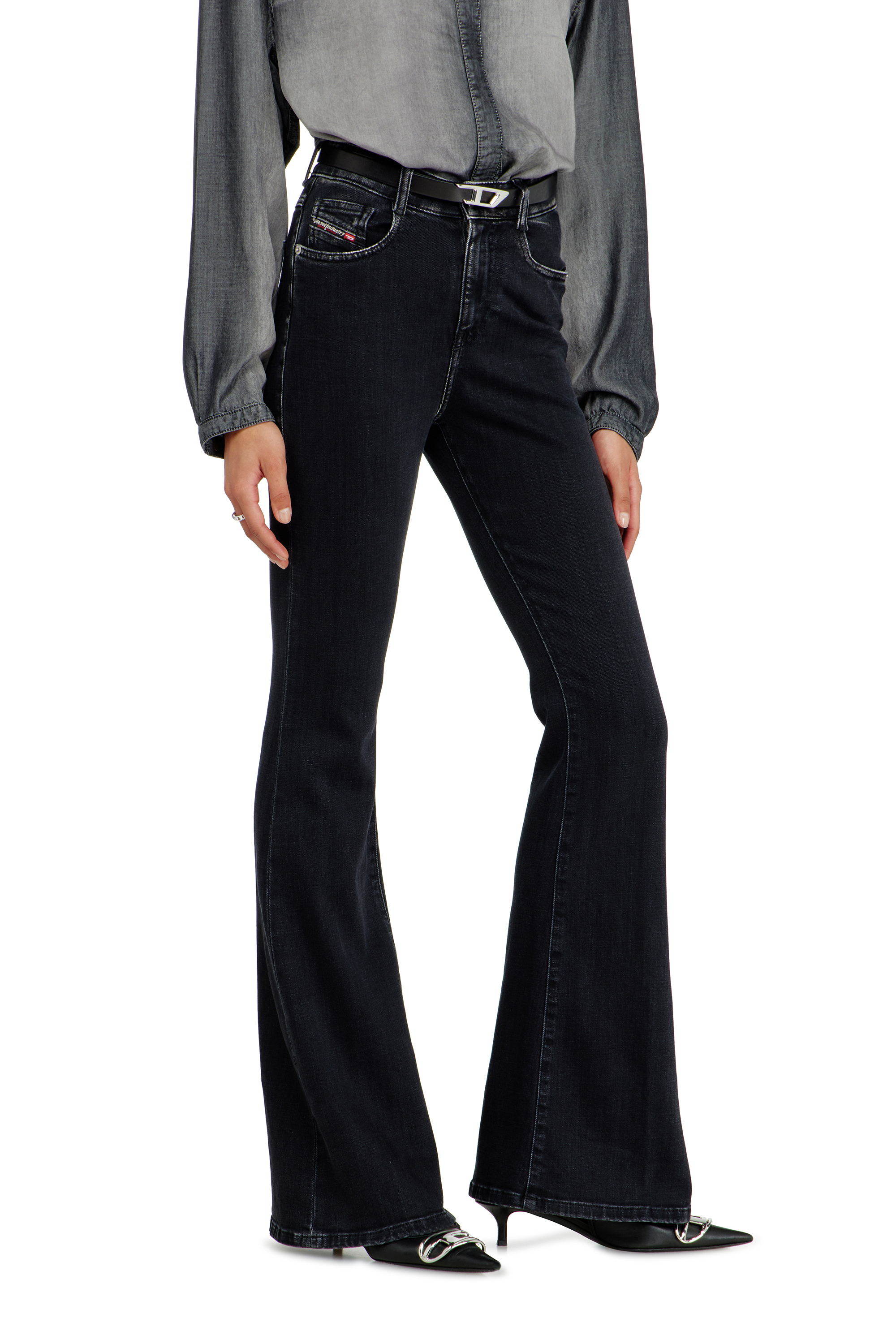 Diesel - Female's Bootcut Jeans 1973 D-Partt 09P75, ブラック/ダークグレー - 7