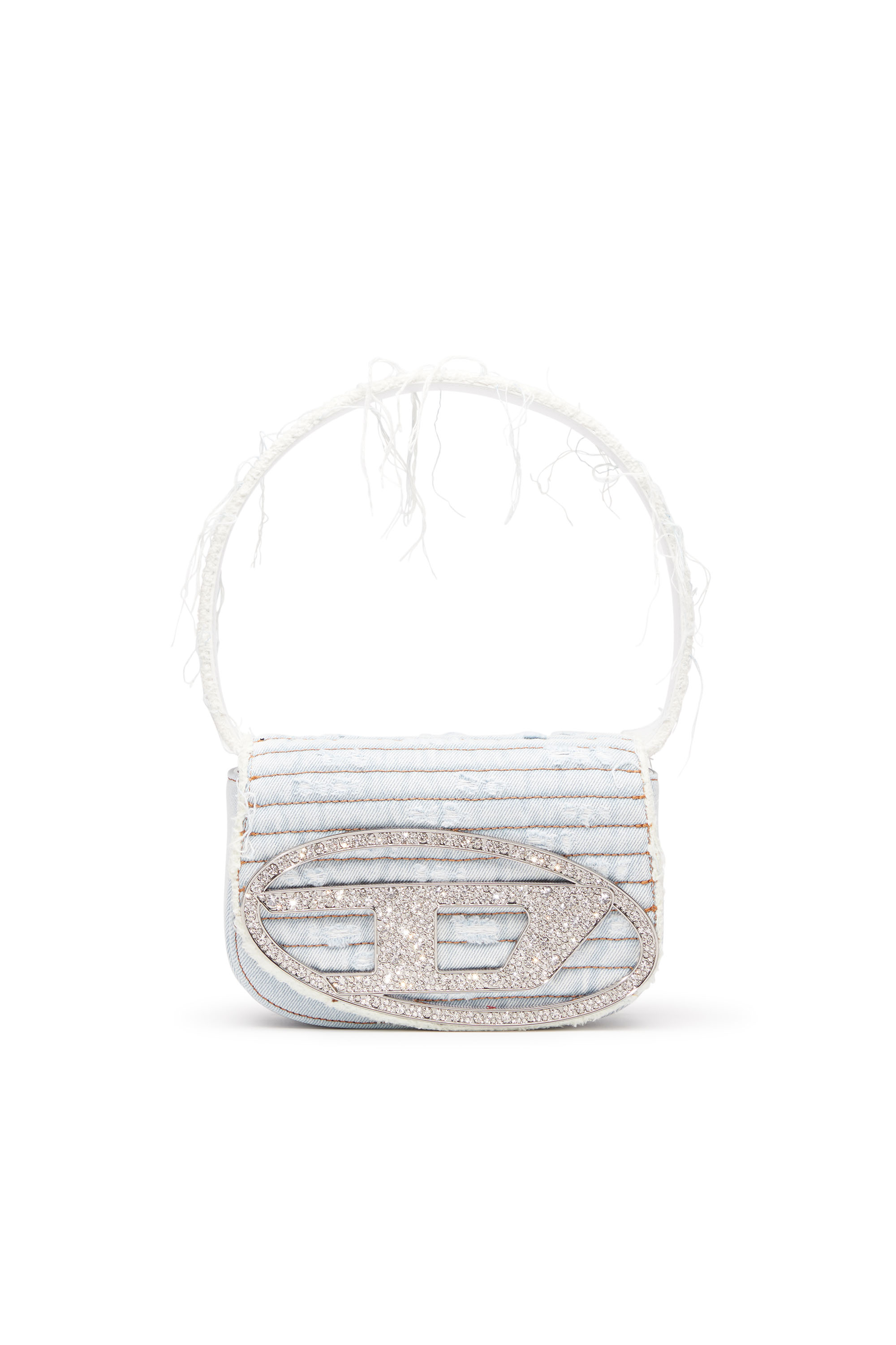 Diesel - 1DR, Female's 1DR-Iconic shoulder bag in denim and leather in アジュール - 2