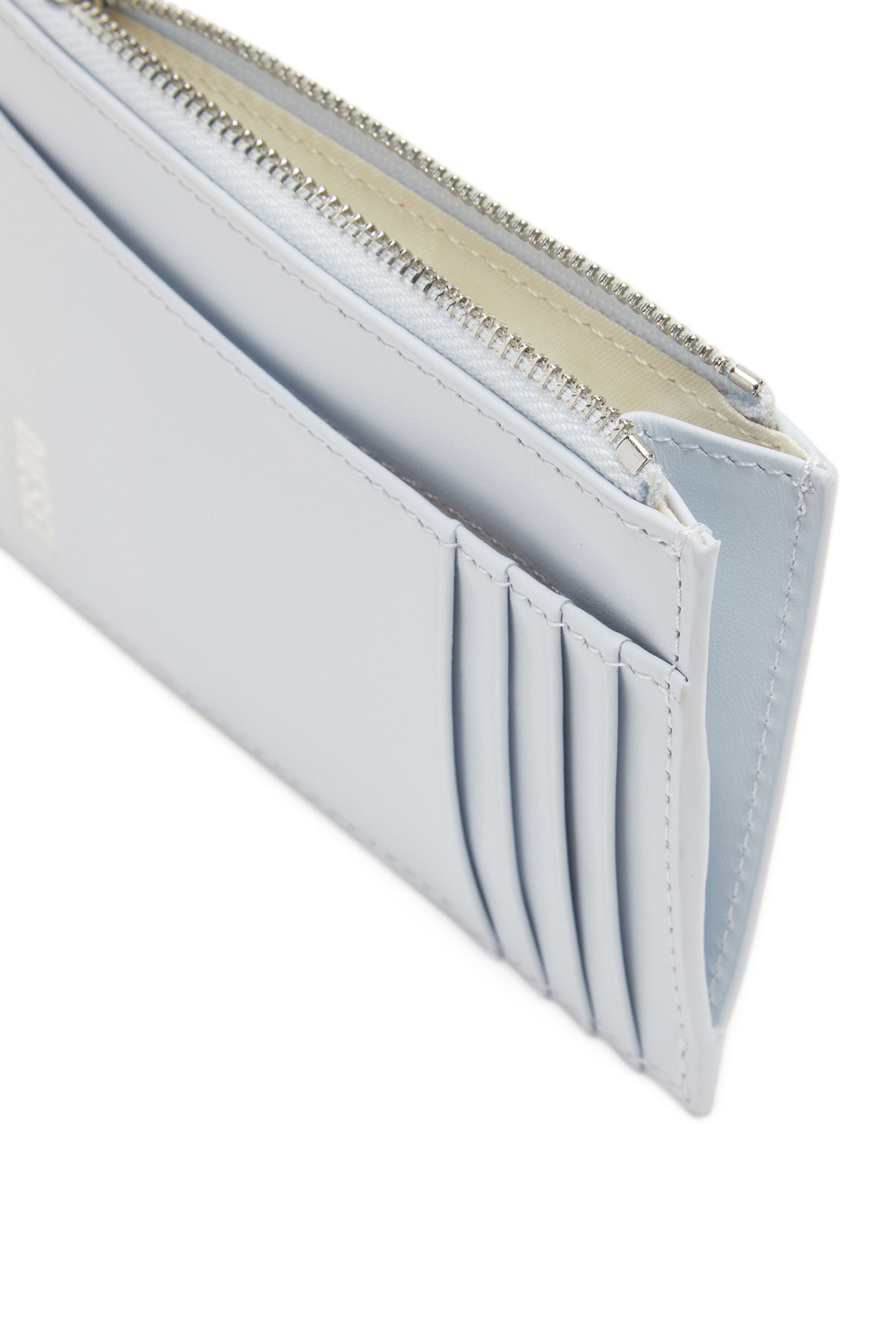 Diesel - 1DR CARD HOLDER I, Female's Card holder in pastel leather in ライトブルー - 3