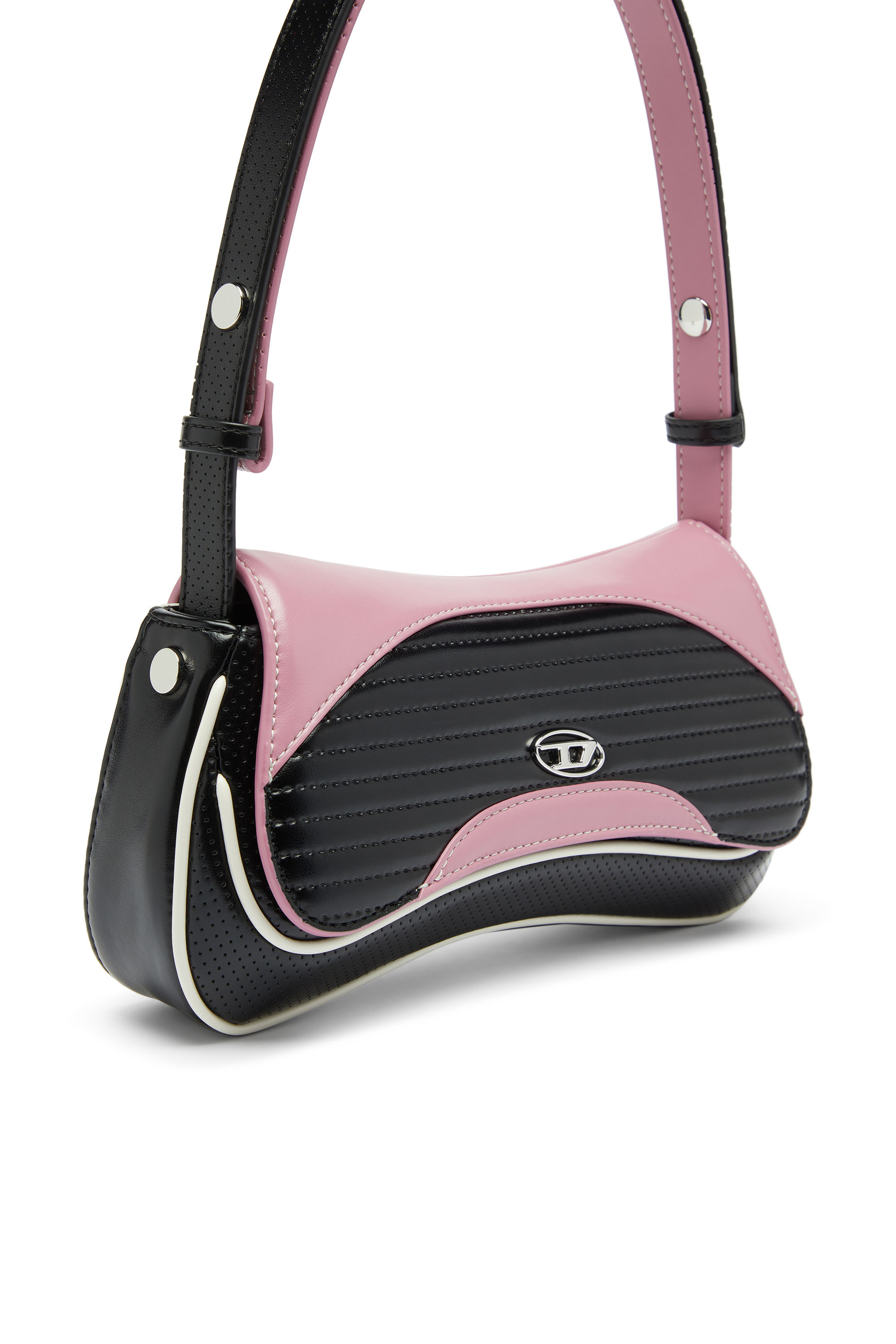 Diesel - PLAY CLUTCH, Female's クラッチバッグ in ブラック/ピンク - 5