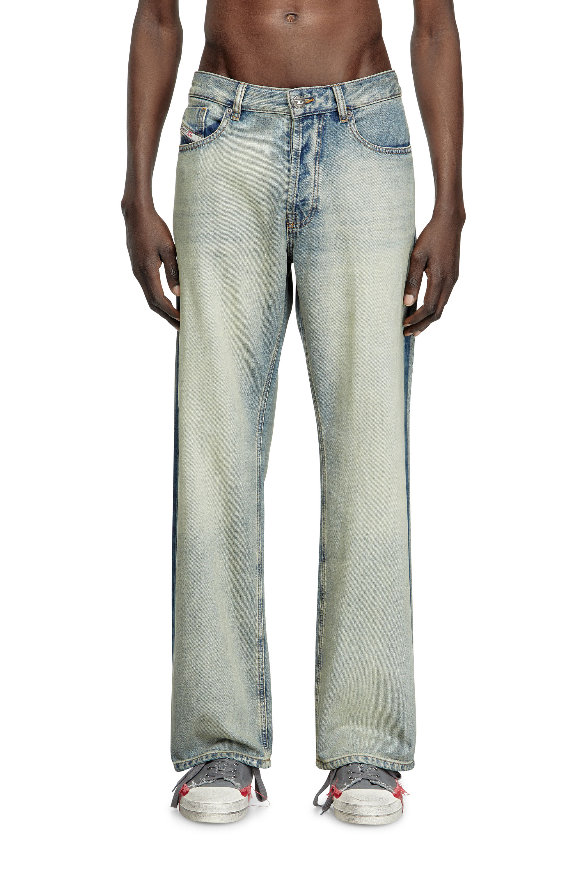 Diesel - Male's Relaxed Jeans 1980 D-Eeper 0ABDF, ライトブルー - 3