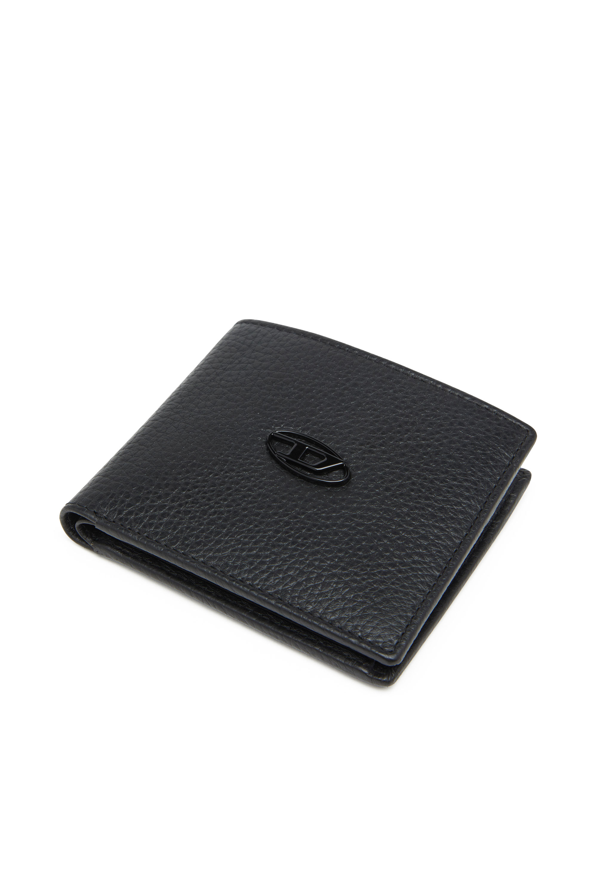 Diesel - BI FOLD COIN S, Male's カウレザー二つ折りウォレット in ブラック - 4
