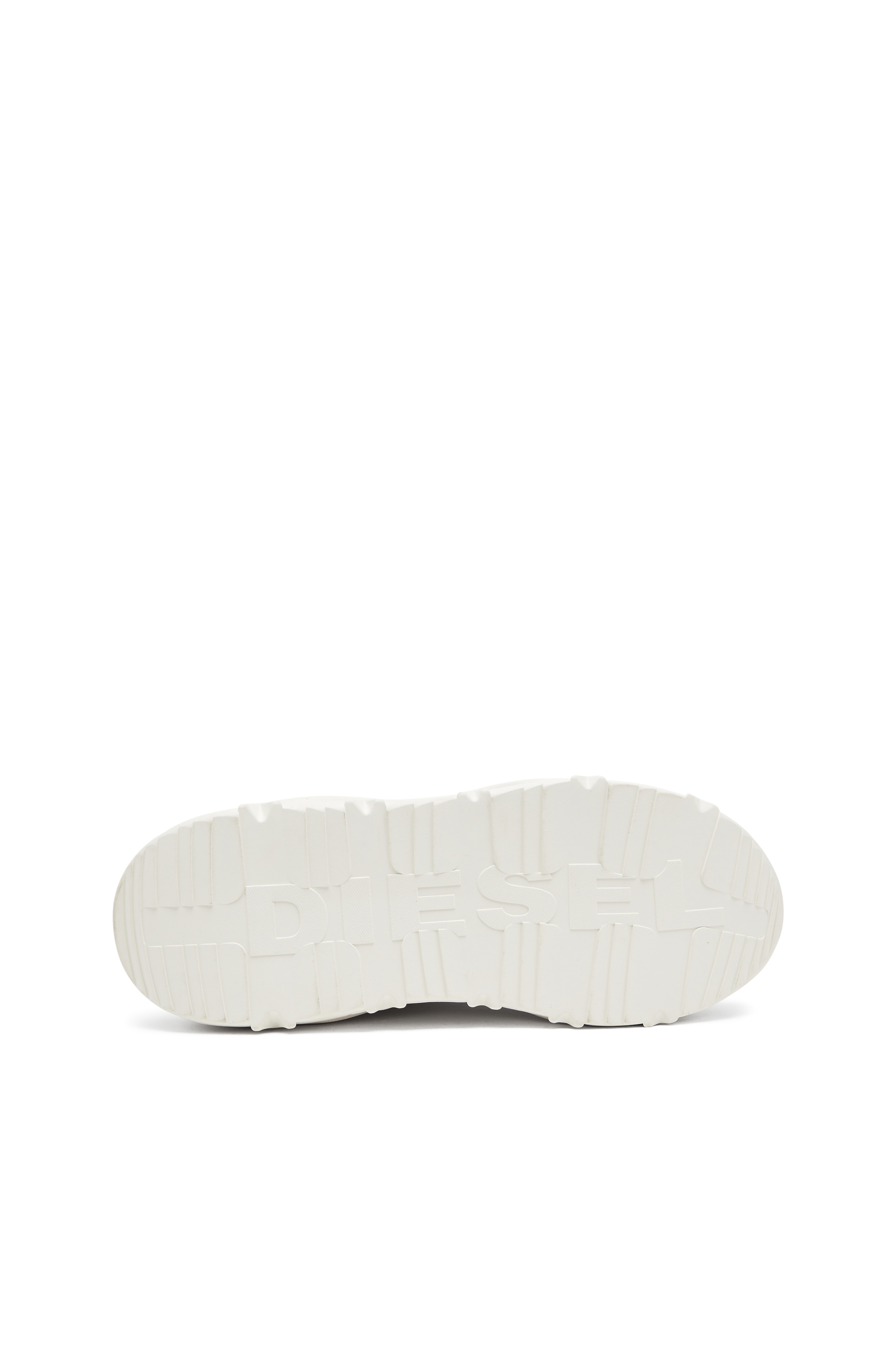 Diesel - S-SAVANNAH W, Female's S-Savannah-Platform sneakers in suede and mesh in ホワイト - 4