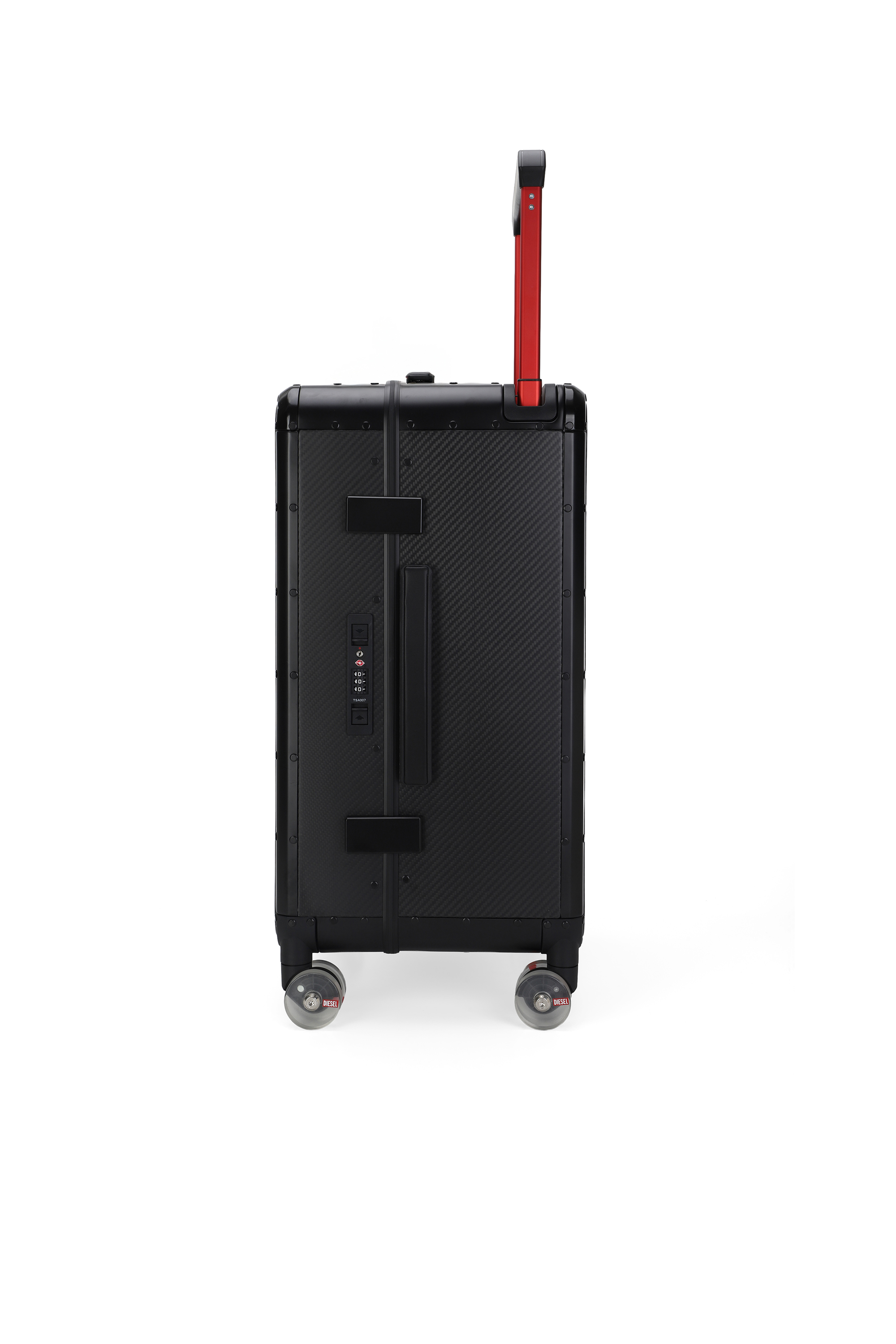Diesel - DSL CARBON FIBER TROLLEY-BLACK- DSL001, Unisex's Carbon fiber suitcase size M in ブラック - 3