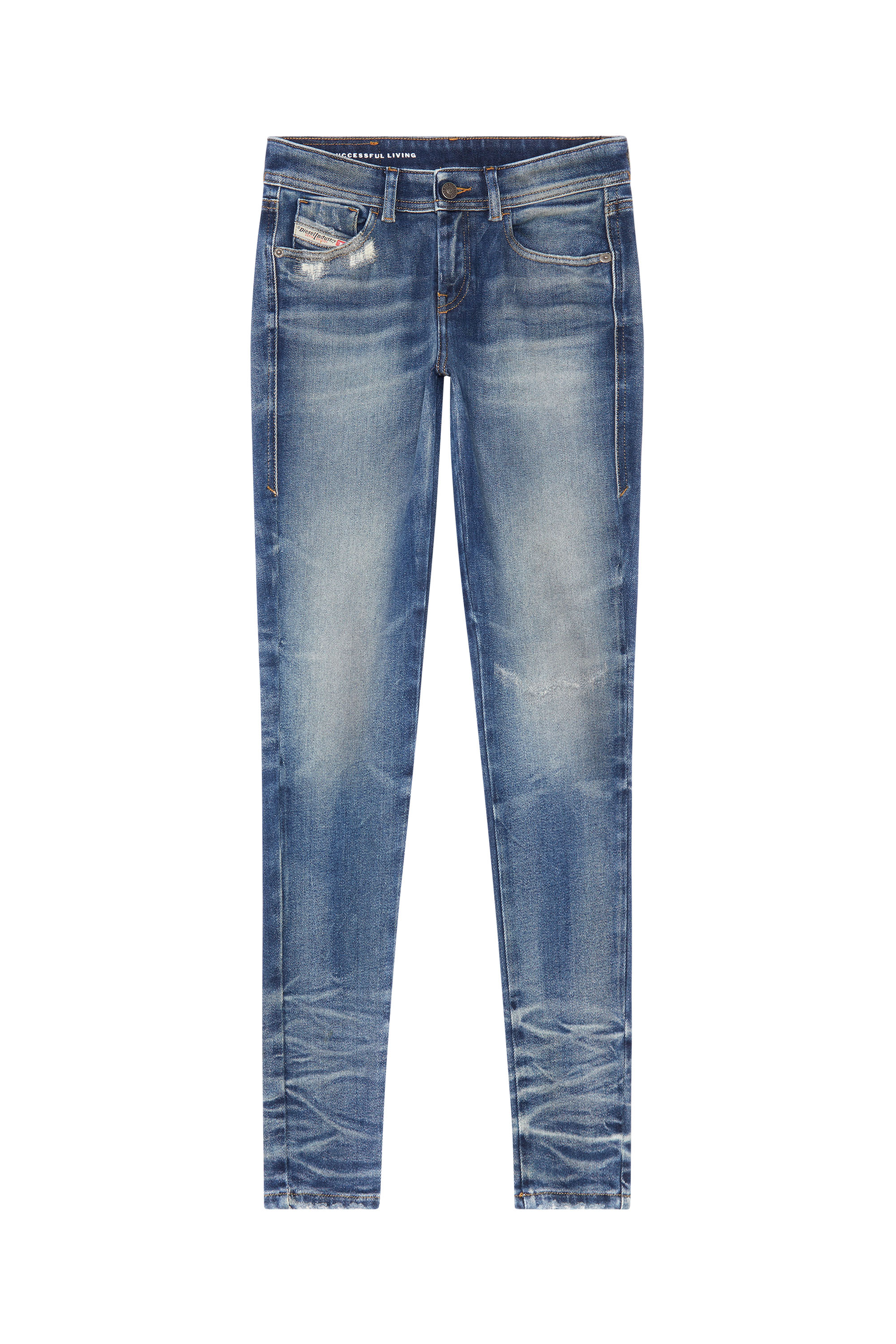 Diesel - Super skinny Jeans 2017 Slandy 09G14, ミディアムブルー - Image 5