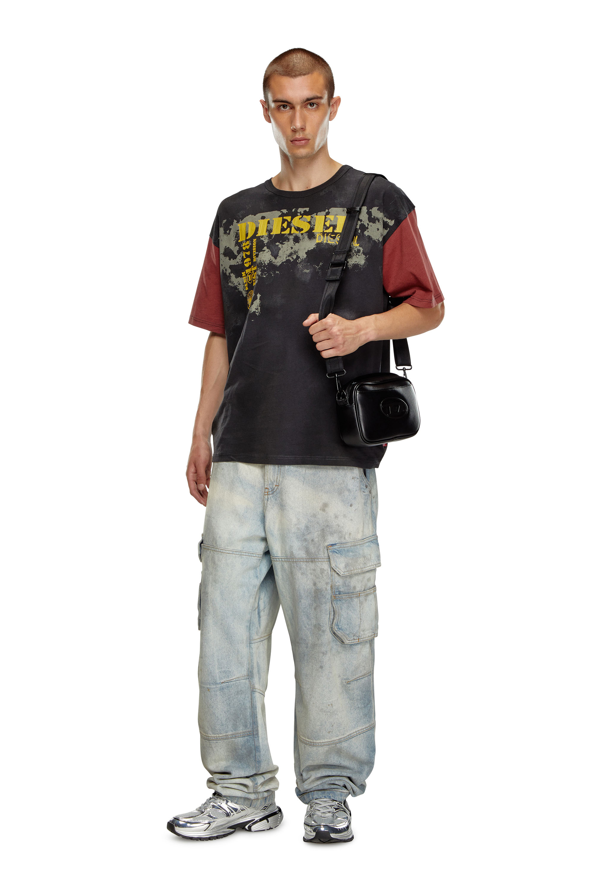 Diesel - HOLI-D CAMERA BAG, Male's Holi-D-Camera bag in neoprene and PU in ブラック - 1