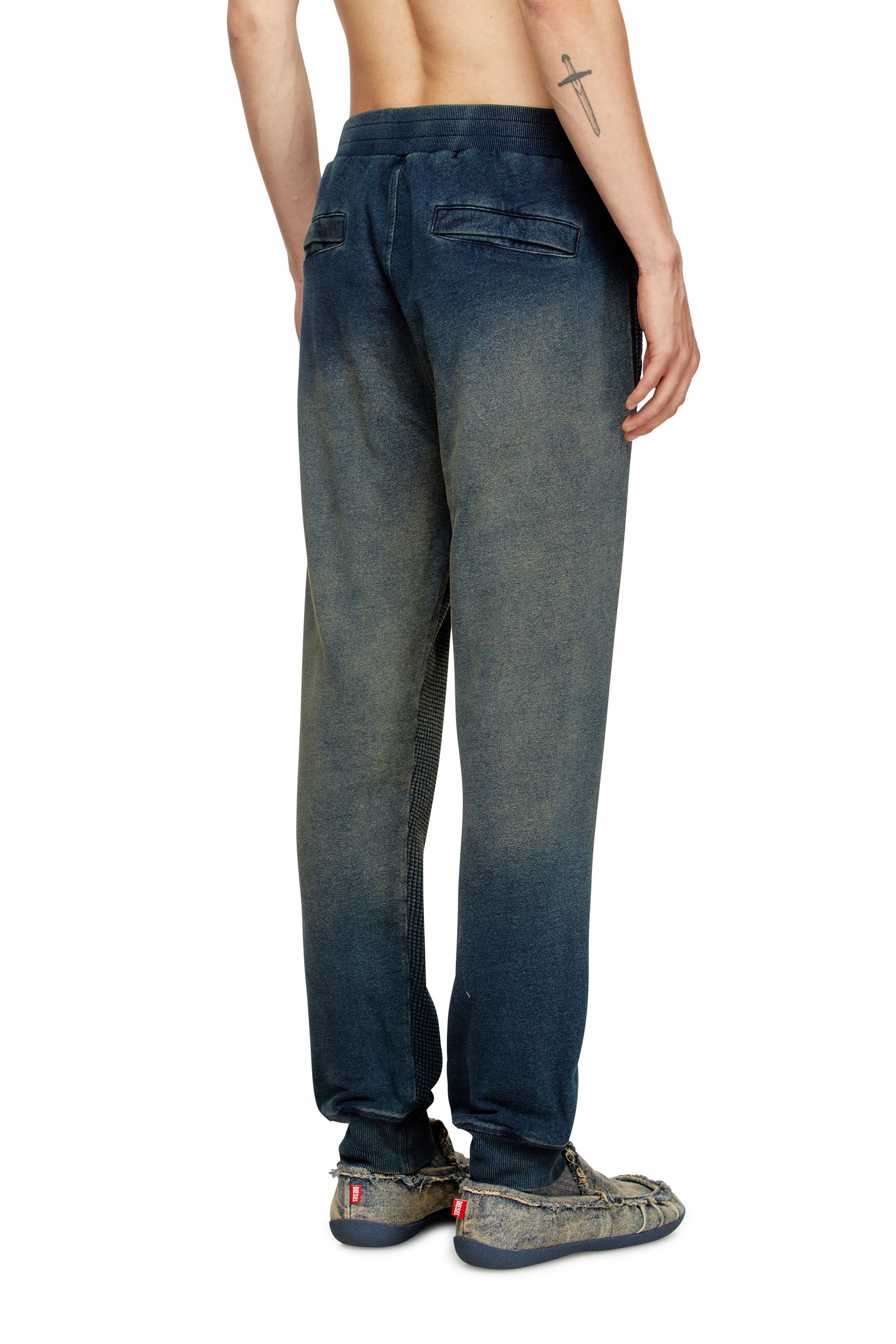 Diesel - P-WAFY, Male's Waffle track pants in ダークブルー - 4