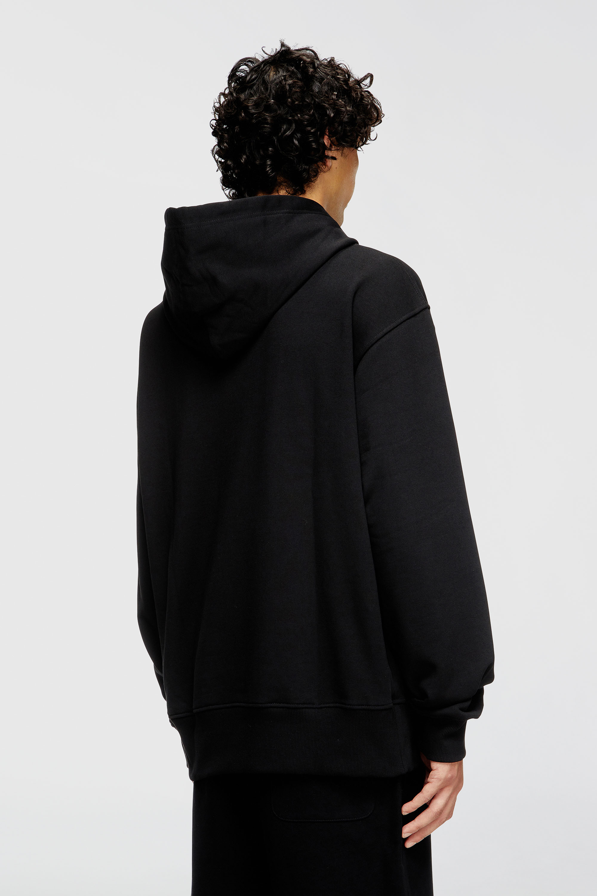 Diesel - S-MACS-HOOD-OD, Male's プルオーバーパーカー in ブラック - 4