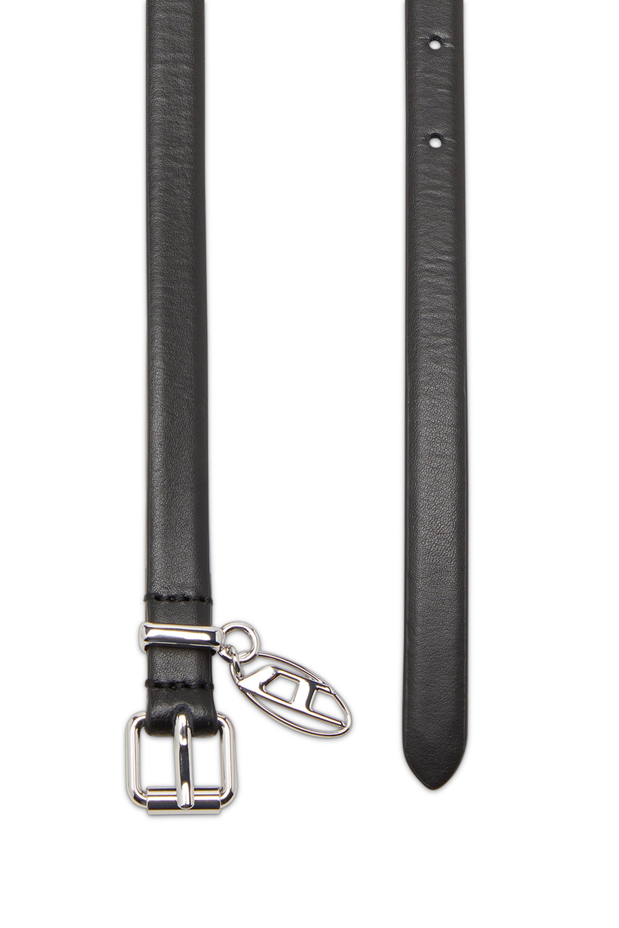 Diesel - B-CHARM-OVAL D, Female's レザーベルト in ブラック - 2