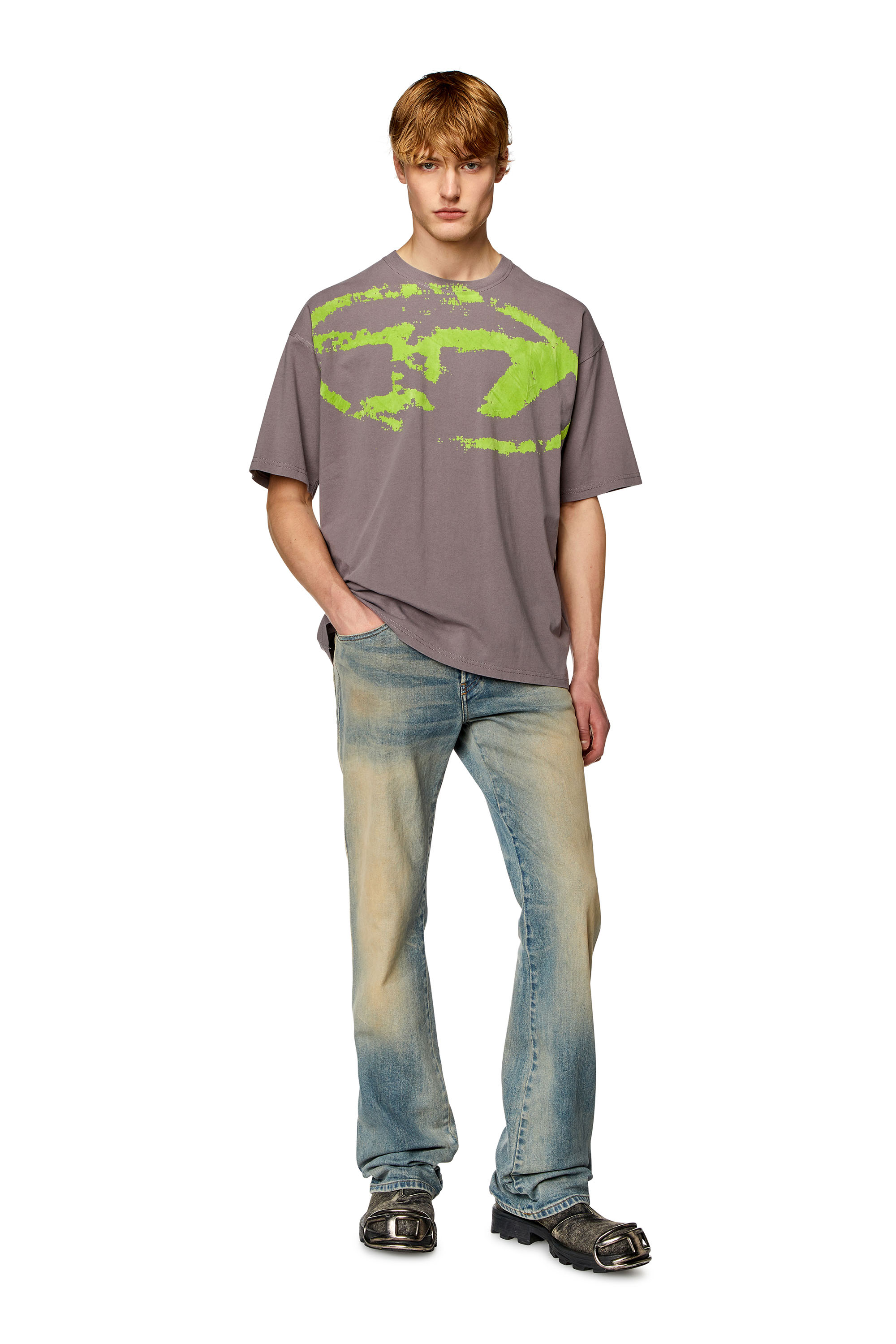 Diesel - T-BOXT-N14, Male's Tシャツ in グレー - 2