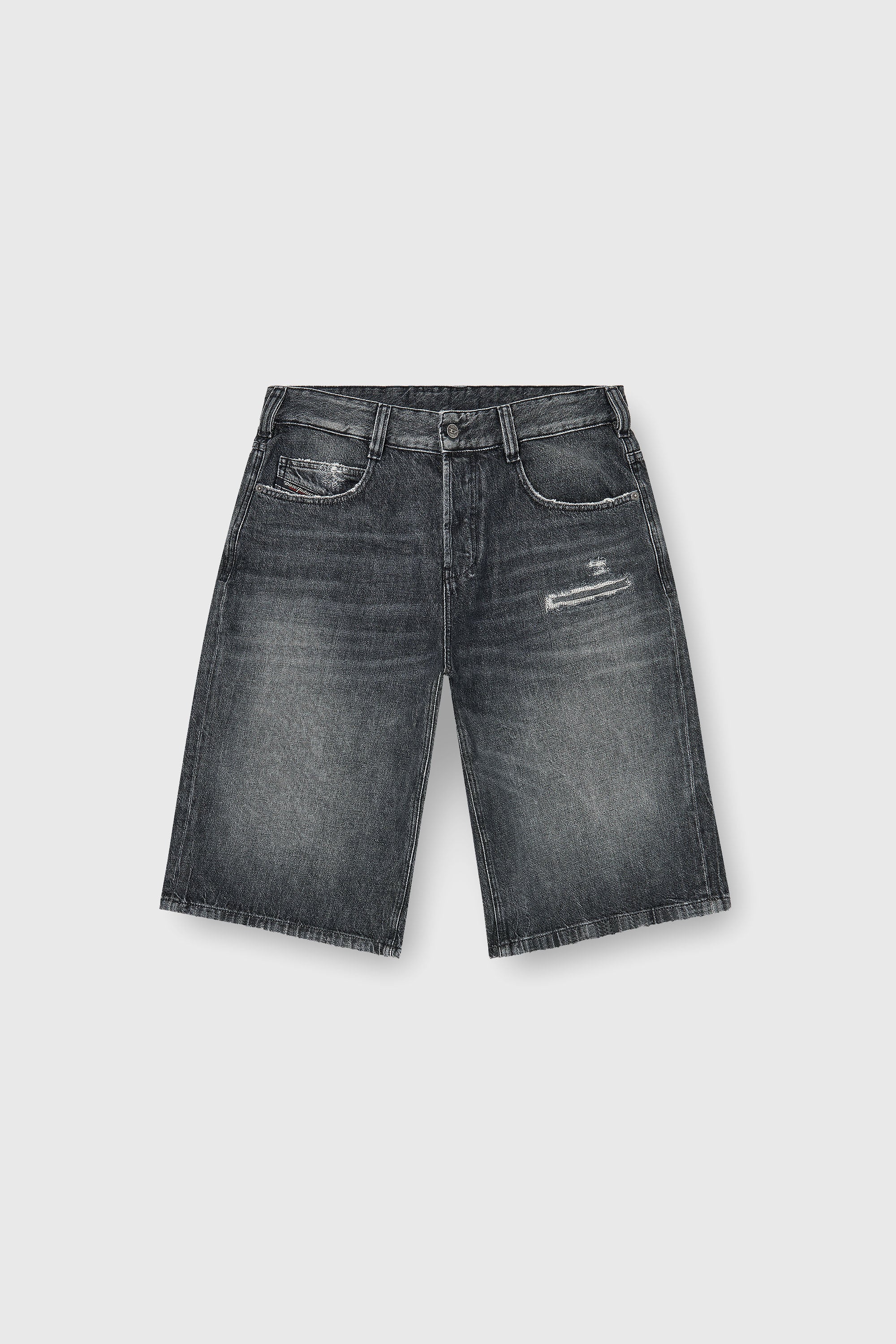 Diesel - D-ENIM-M-SHORT, Unisex's デニムショートパンツ in ダークグレー - 2