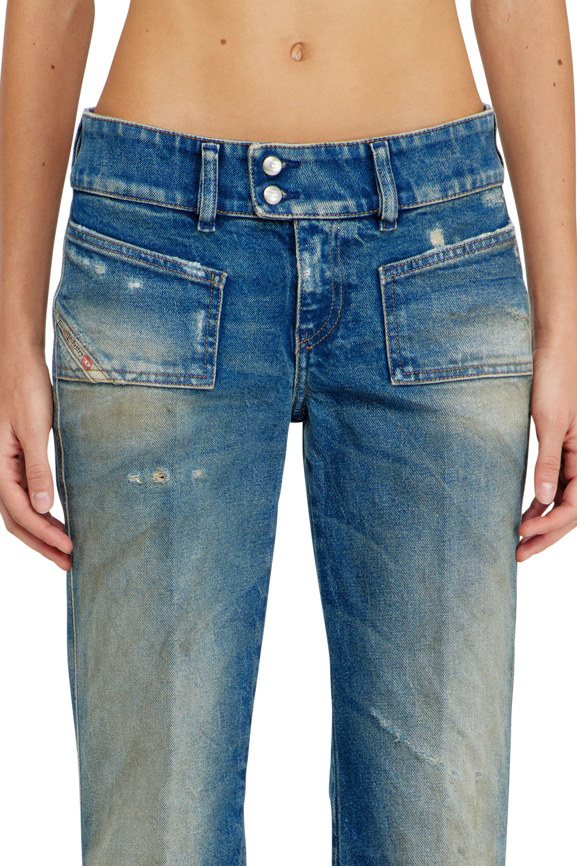 Diesel - Female's Bootcut Jeans D-Hush 09N40, ミディアムブルー - 4