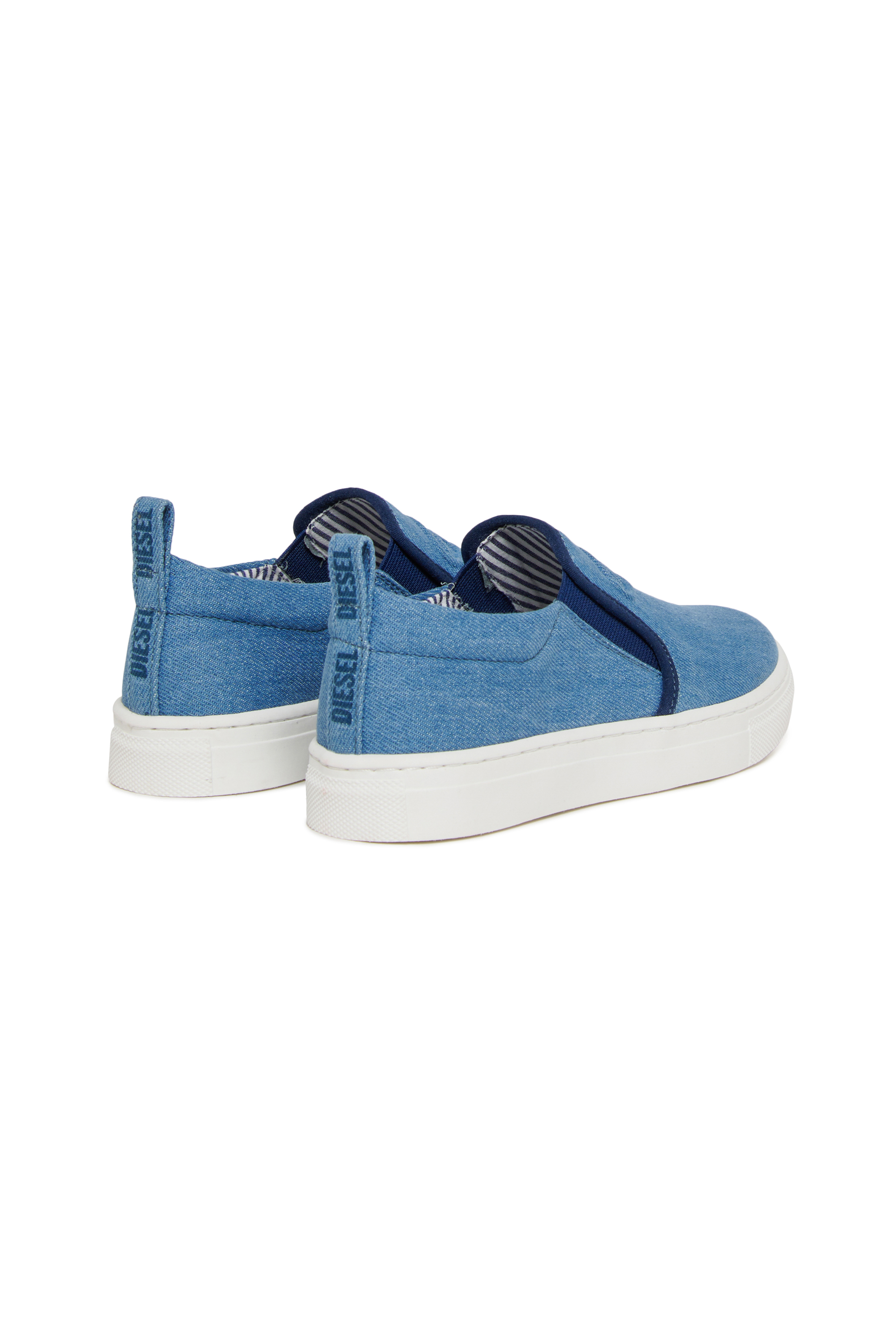 Diesel - S-SLIPGAB, Unisex's S-SLIPGAB-Slip-on sneakers in cotton in ブルー - 3