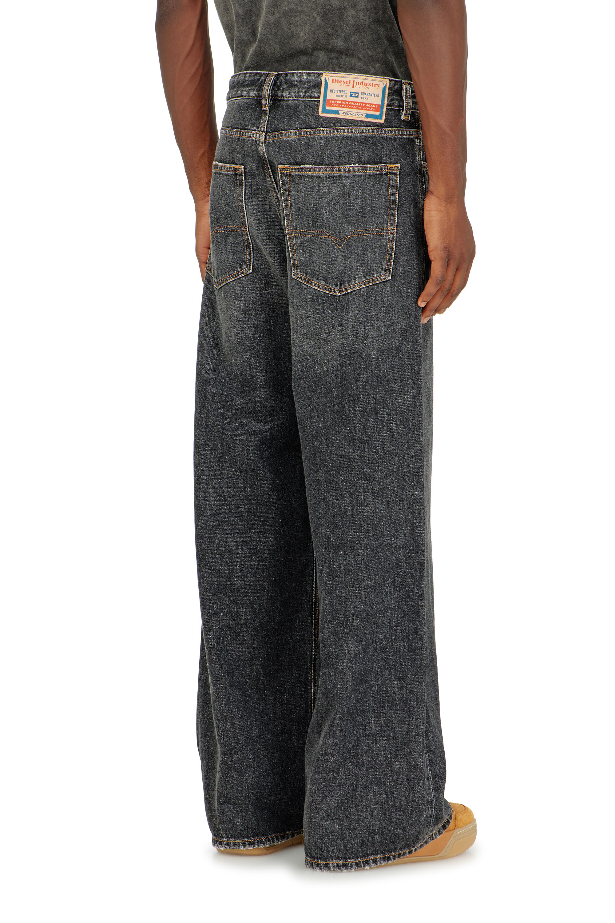 Diesel - Male's Relaxed Jeans D-Rise 007DN, ブラック/ダークグレー - 6