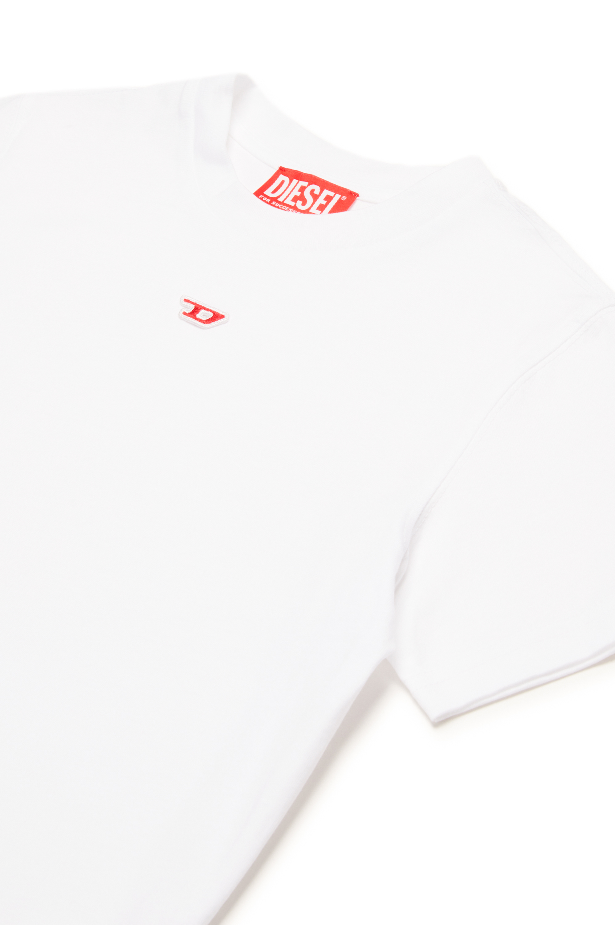 Diesel - TDIEGORD, Unisex's T-shirt with D logo in ホワイト - 3