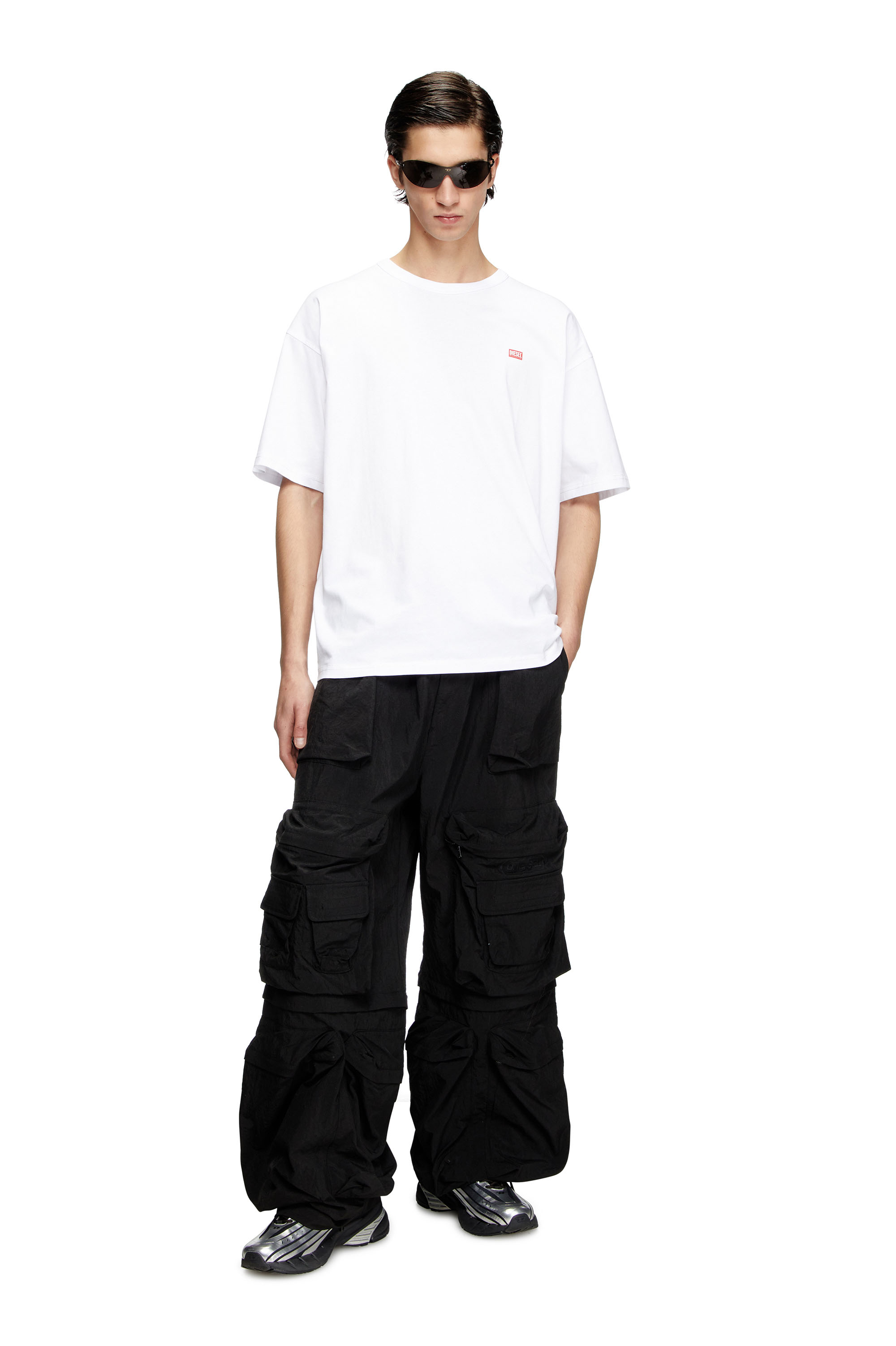 Diesel - T-BOXT-R30, Male's T-shirt with small logo in ホワイト - 2
