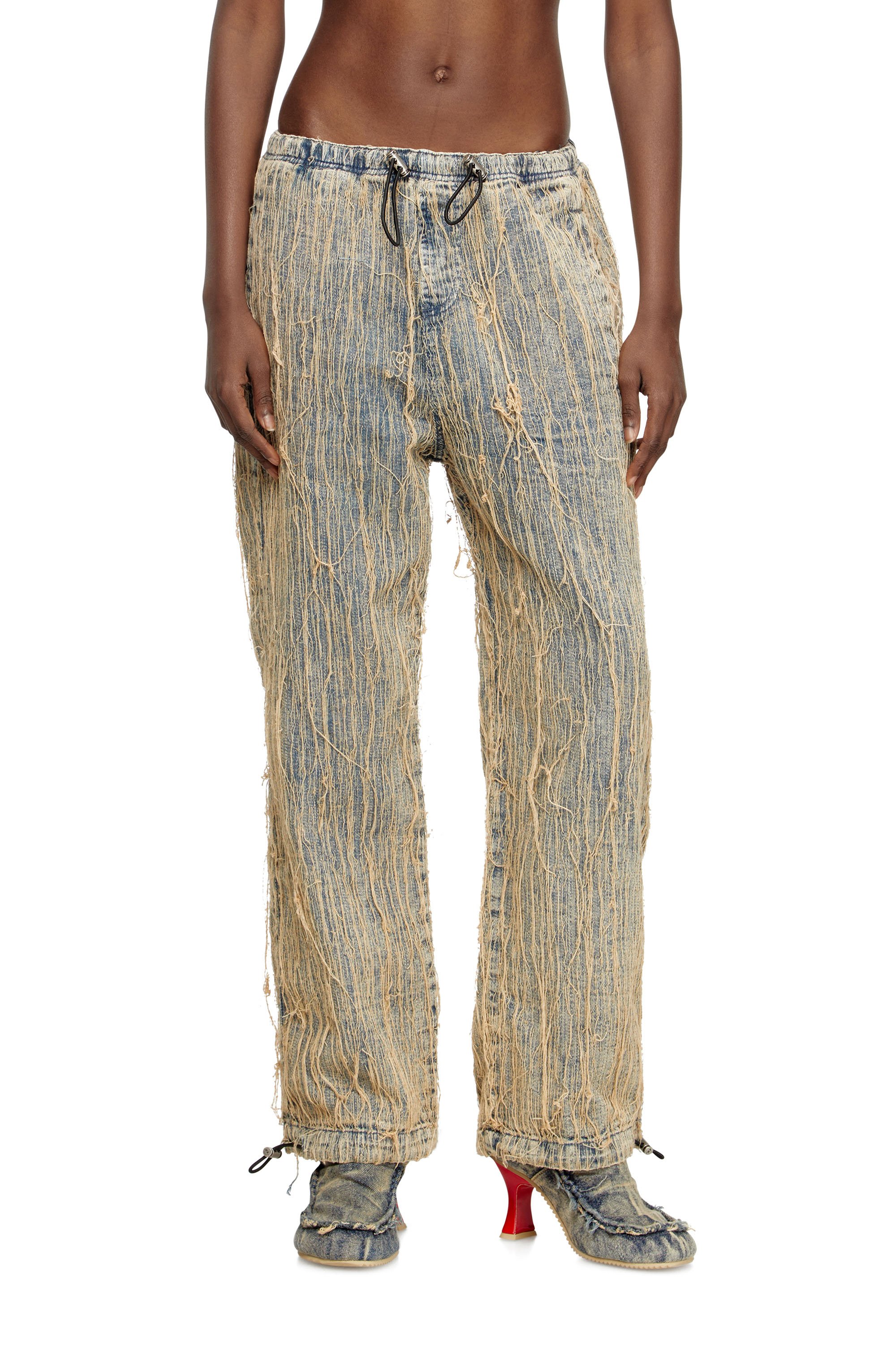 Diesel - Unisex's Relaxed Jeans D-Martial 0CMBZ, ミディアムブルー - 1