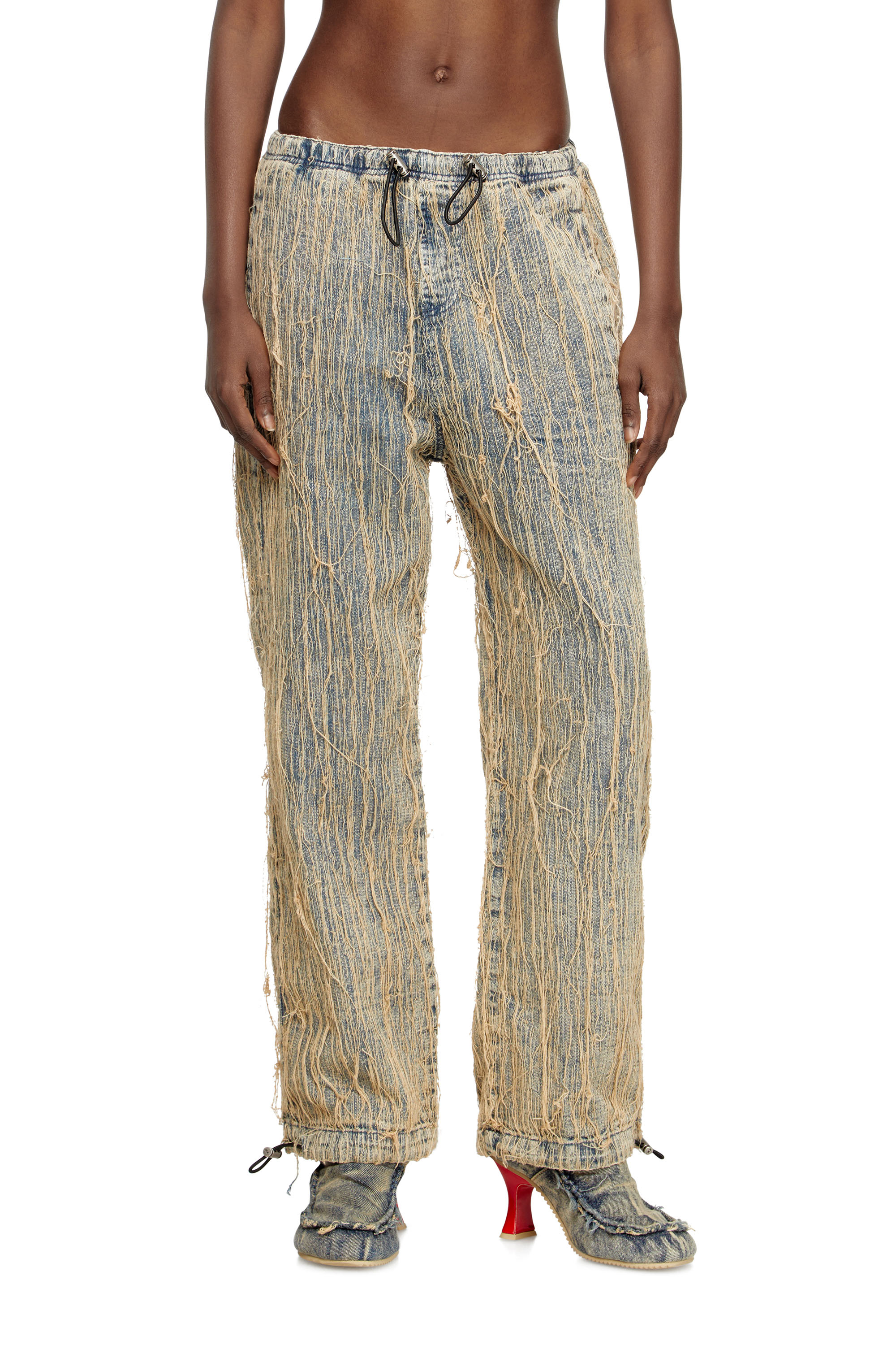 Diesel - Unisex's Relaxed Jeans D-Martial 0CMBZ, ミディアムブルー - 6