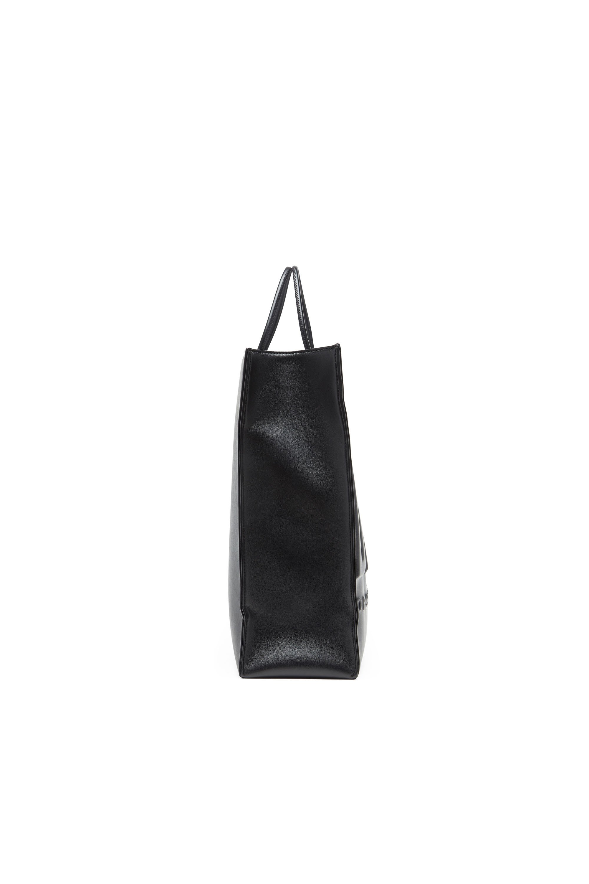 Diesel - DSL 3D SHOPPER EW X, Unisex's Dsl 3D-Shopping bag in soft PU with an embossed logo in ブラック - 4