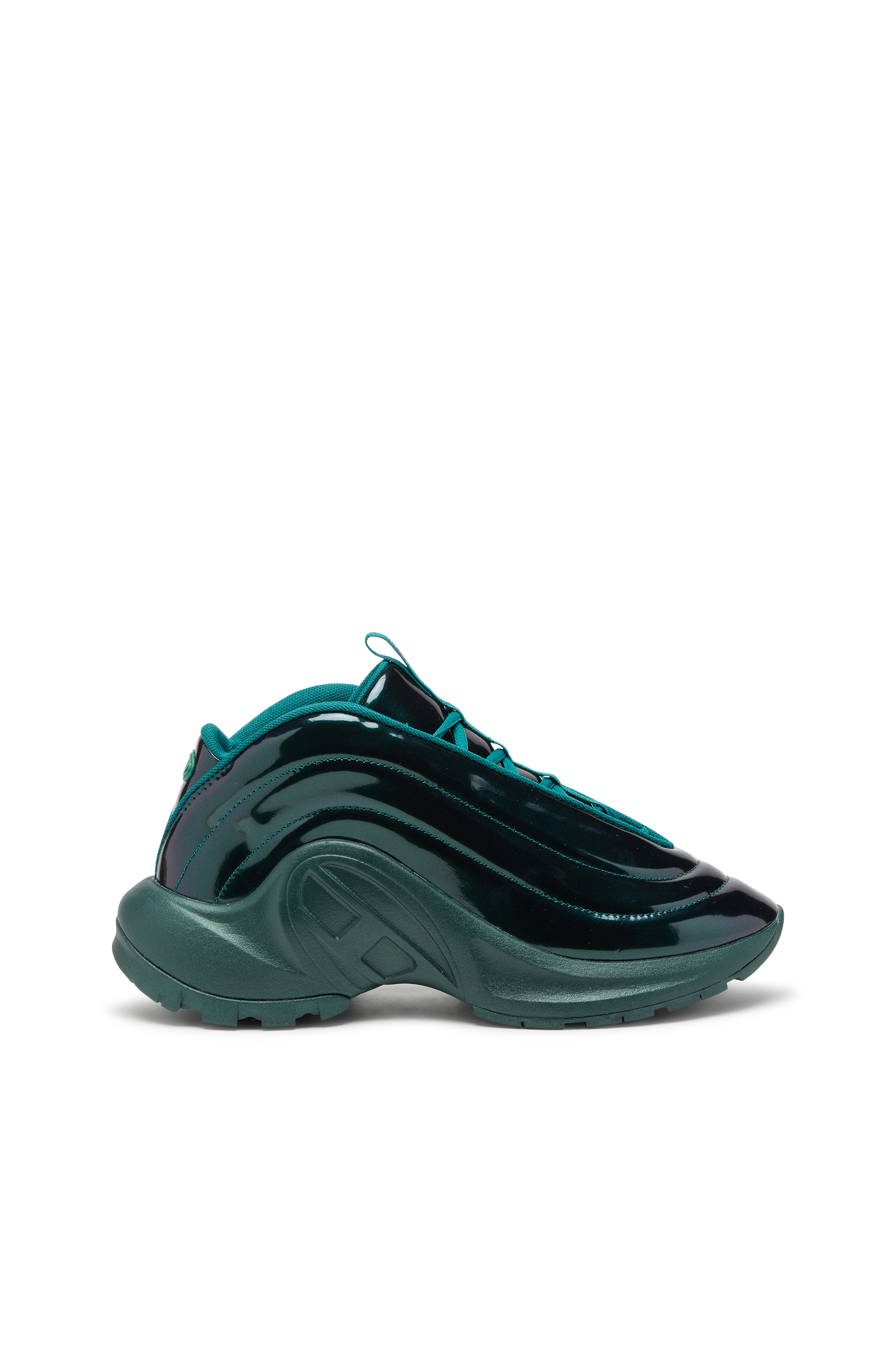 Diesel - S-D-RUNNER X, Unisex's S-D-Runner X-Slip-on sneakers with Oval D instep in ダークグリーン - 1