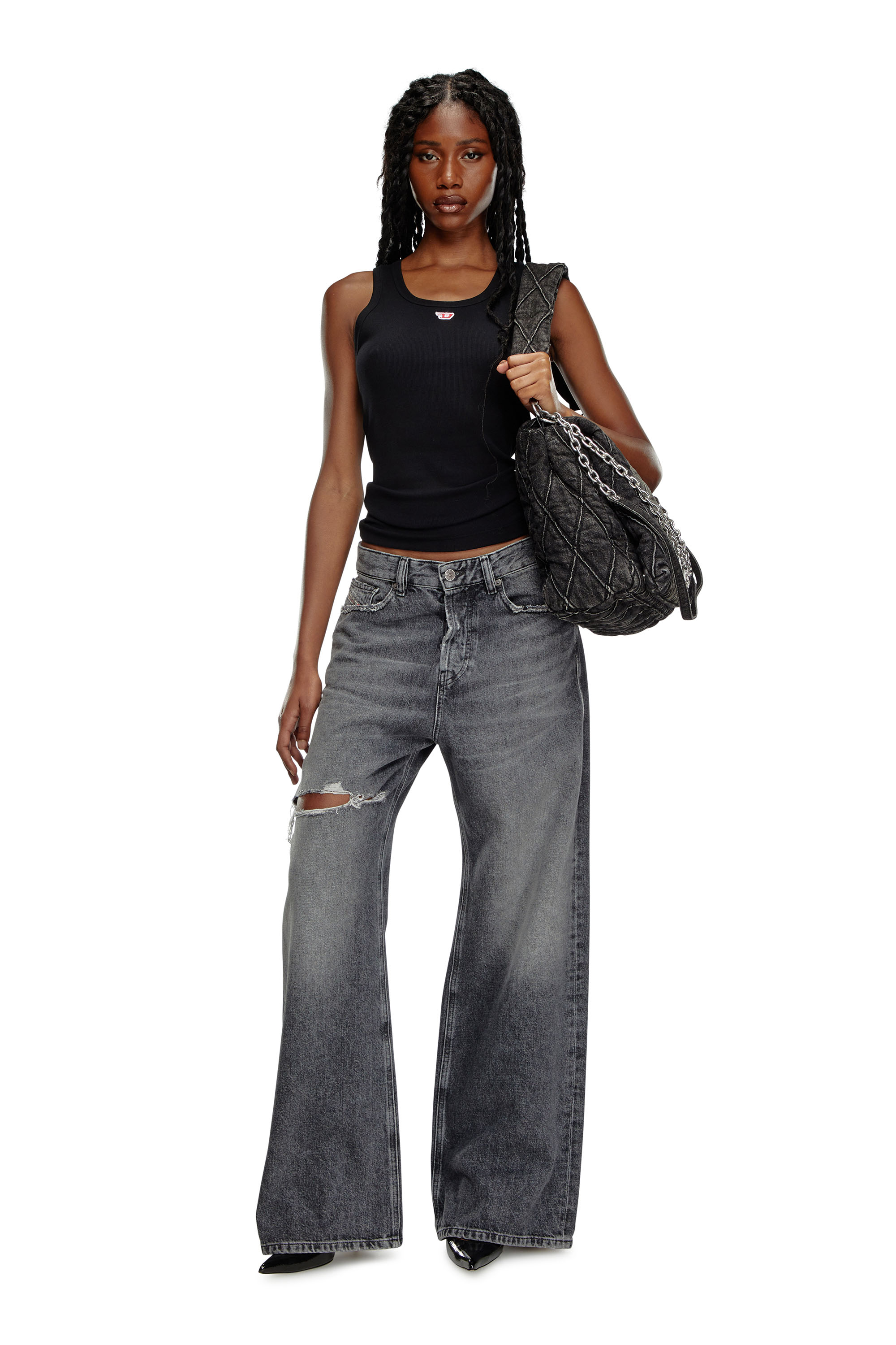 Diesel - T-ANKY-D, Female's トップス in ブラック - 1