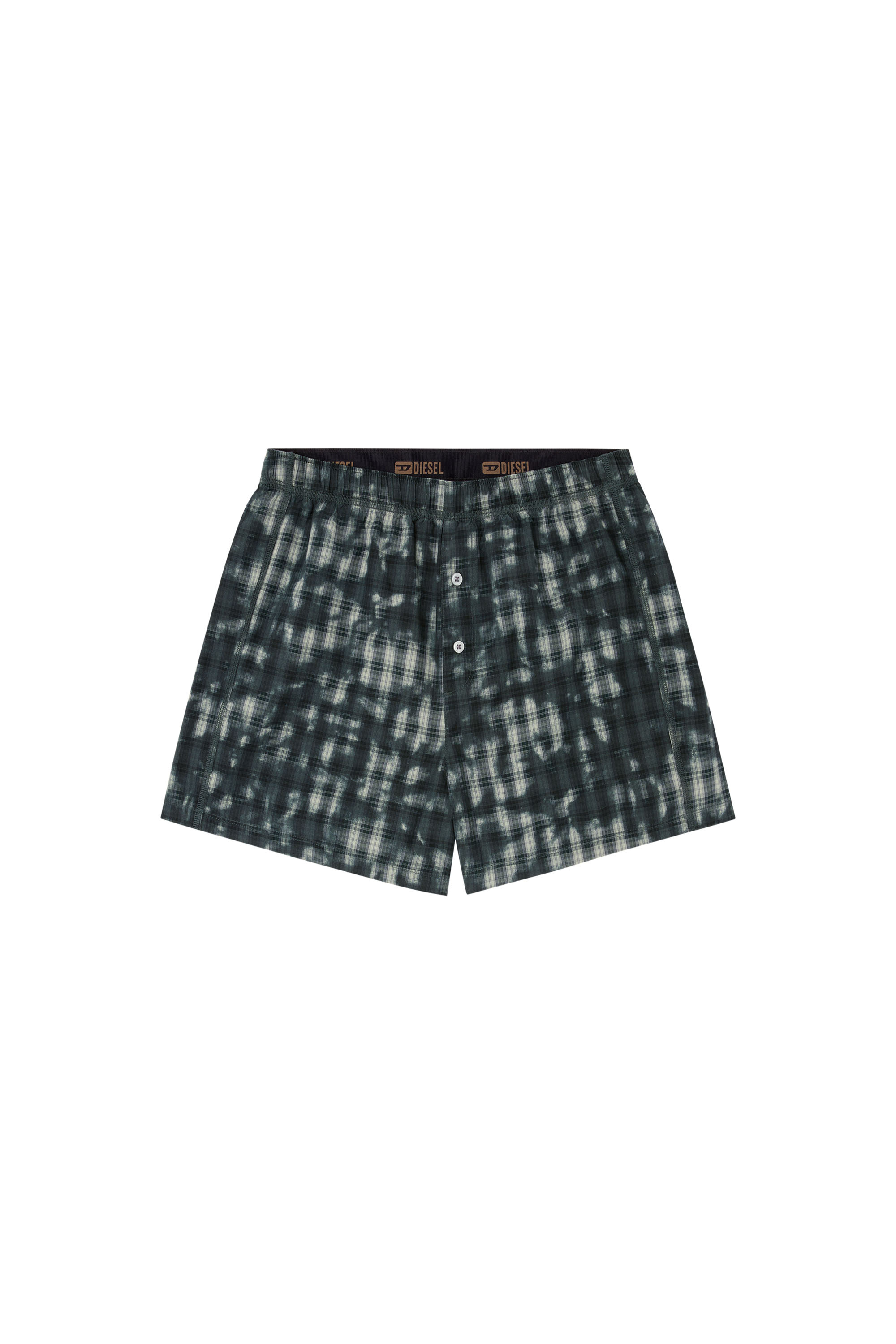 Diesel - STARK-UTLT, Unisex's Boxers with check print in ダークグリーン - 6