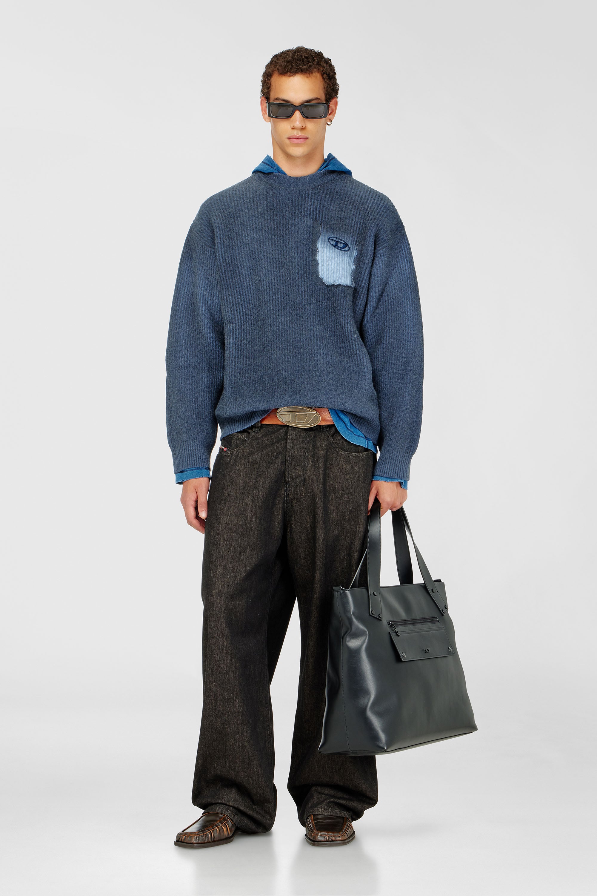 Diesel - K-PICKLER, Male's プルオーバーニット in ダークブルー - 2