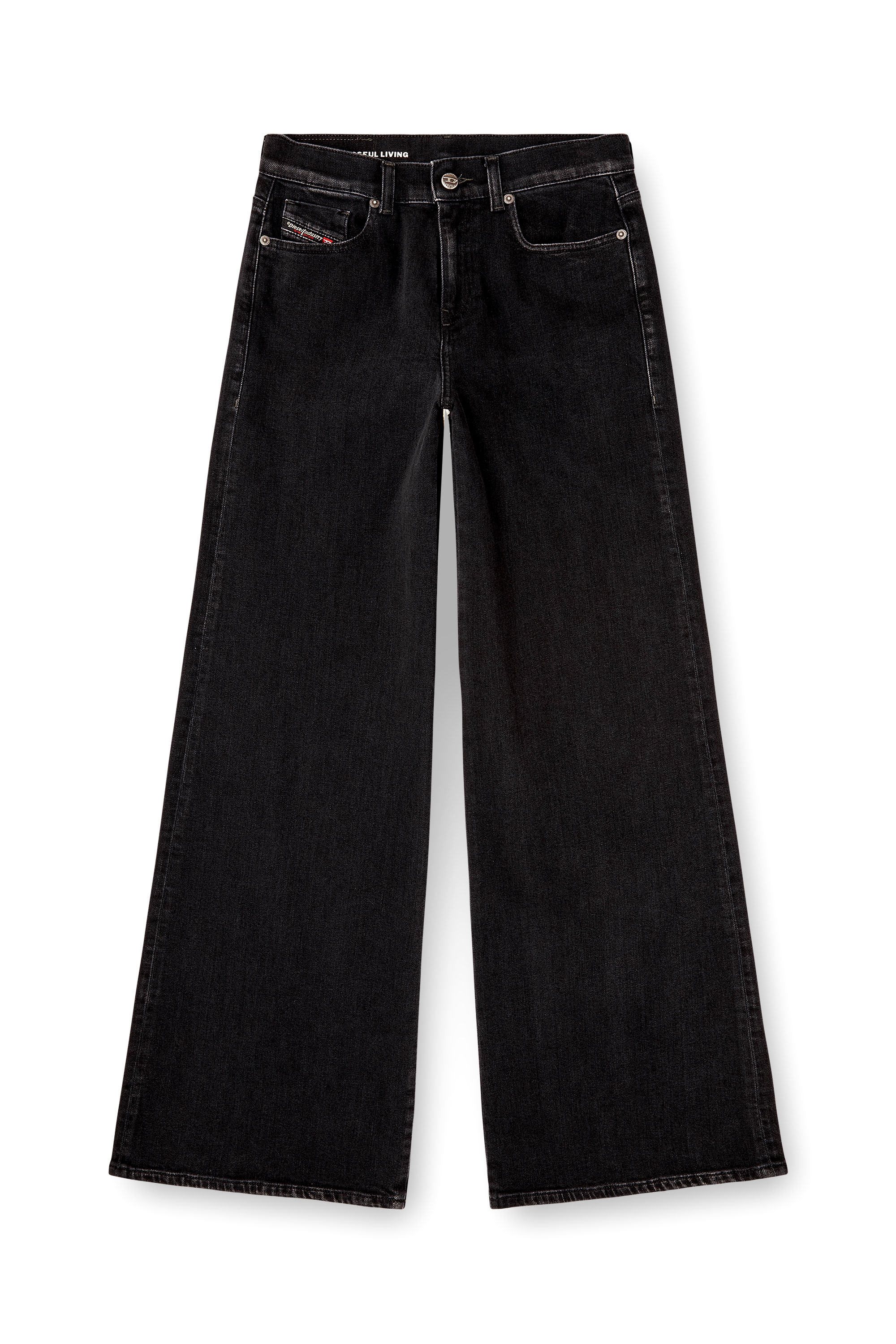 Diesel - Female's Flare Jeans 1978 D-Akemi 09N89, ブラック/ダークグレー - 3