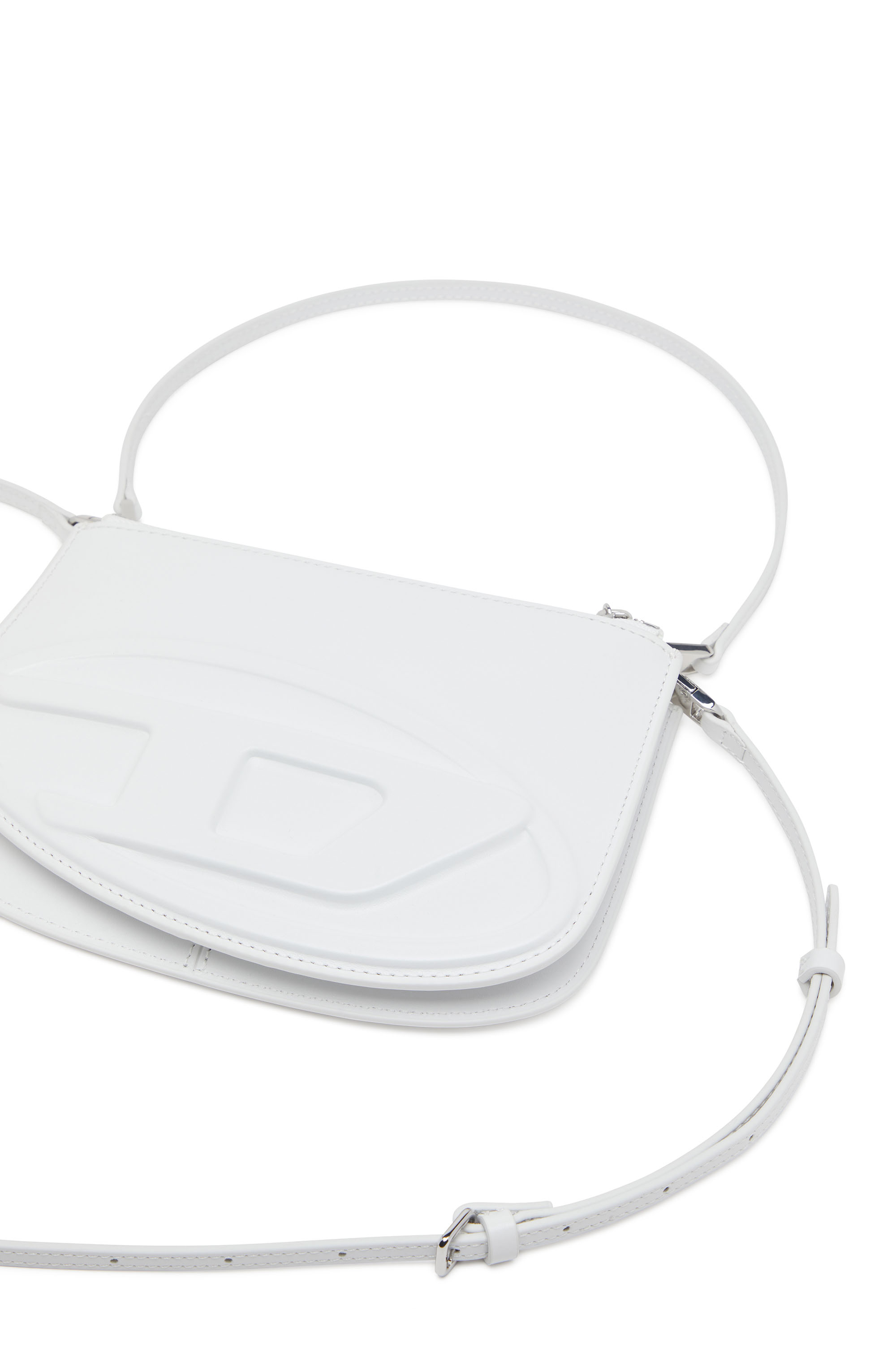 Diesel - 1DR TWIN, Female's 1DR Twin-Double-pouch shoulder bag in printed leather in ホワイト - 5